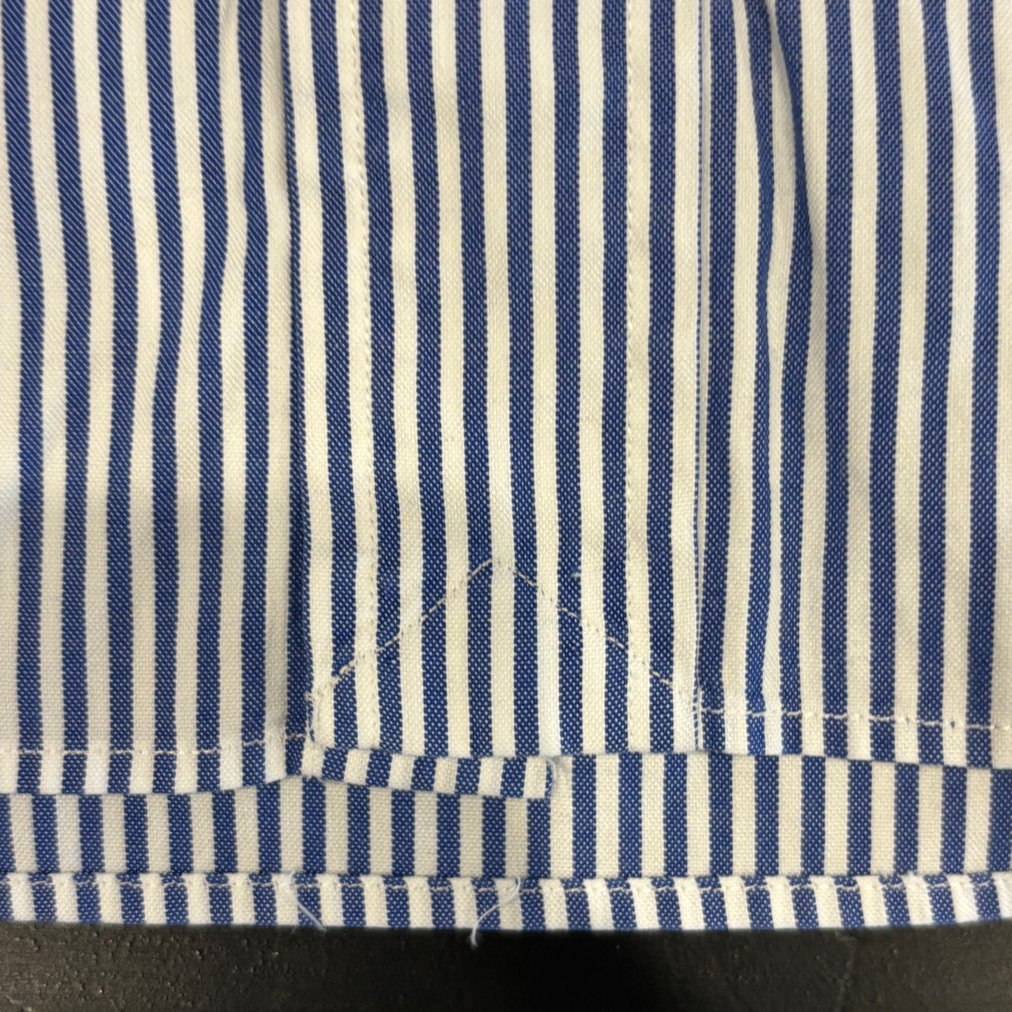 00's Ralph Lauren ラルフローレン ストライプシャツ 白青 (L)/A7969S-SO