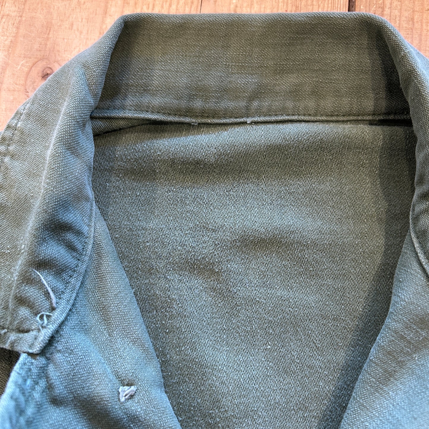 50's U.S.ARMY コットンサテンシャツ 1stモデル OG 107 /A8292SH-SO