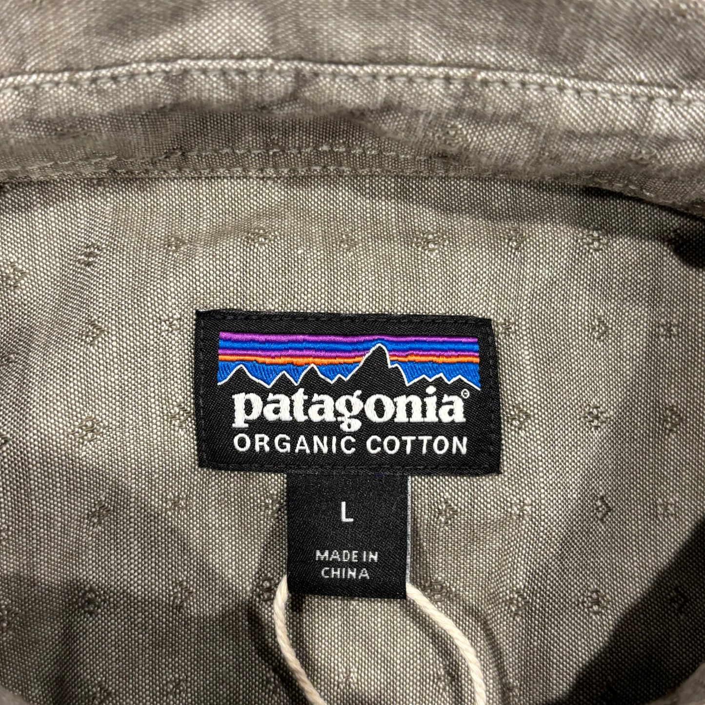 00's Patagonia 総柄 ポケットシャツ グレー (L)/A7950S-SO