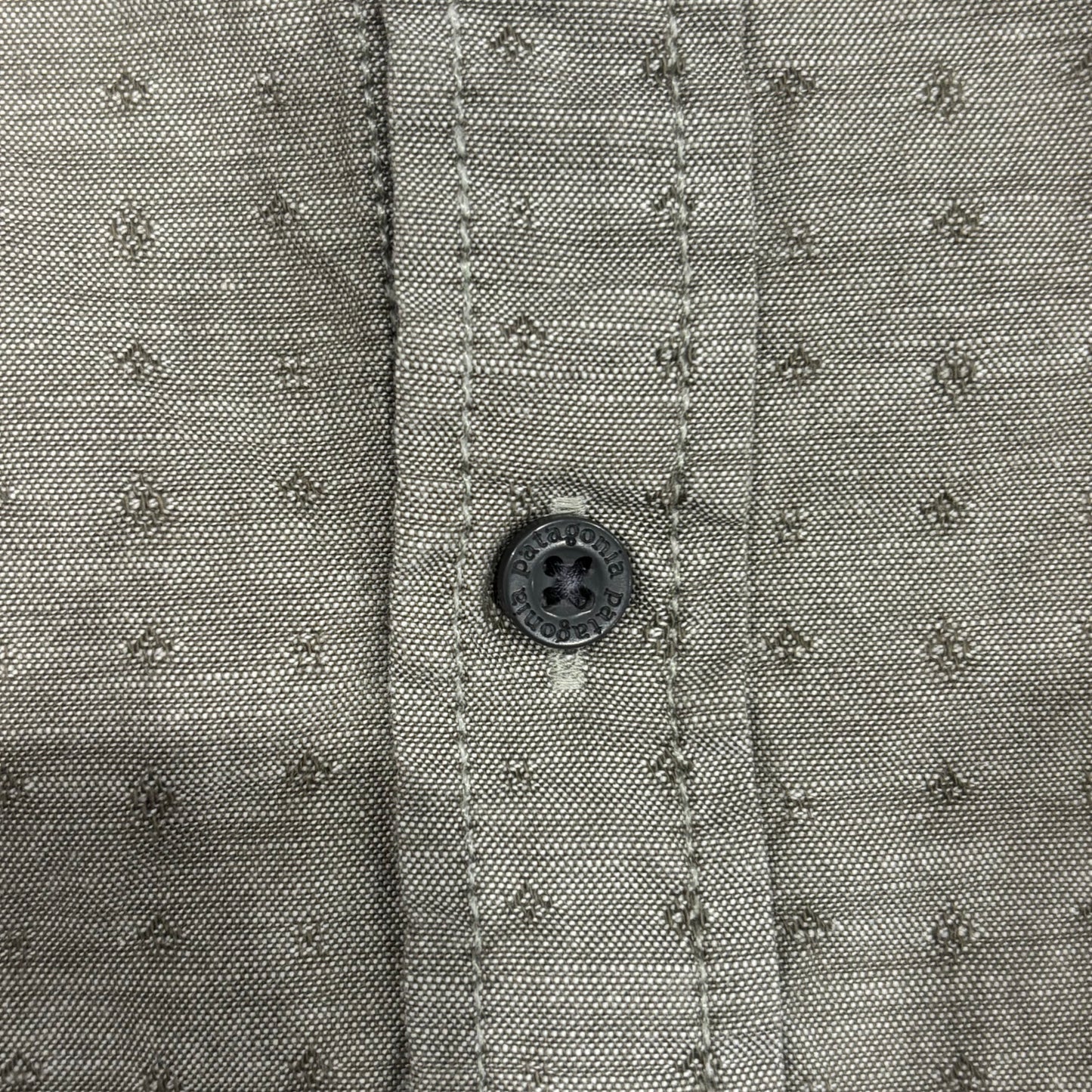 00's Patagonia 総柄 ポケットシャツ グレー (L)/A7950S-SO