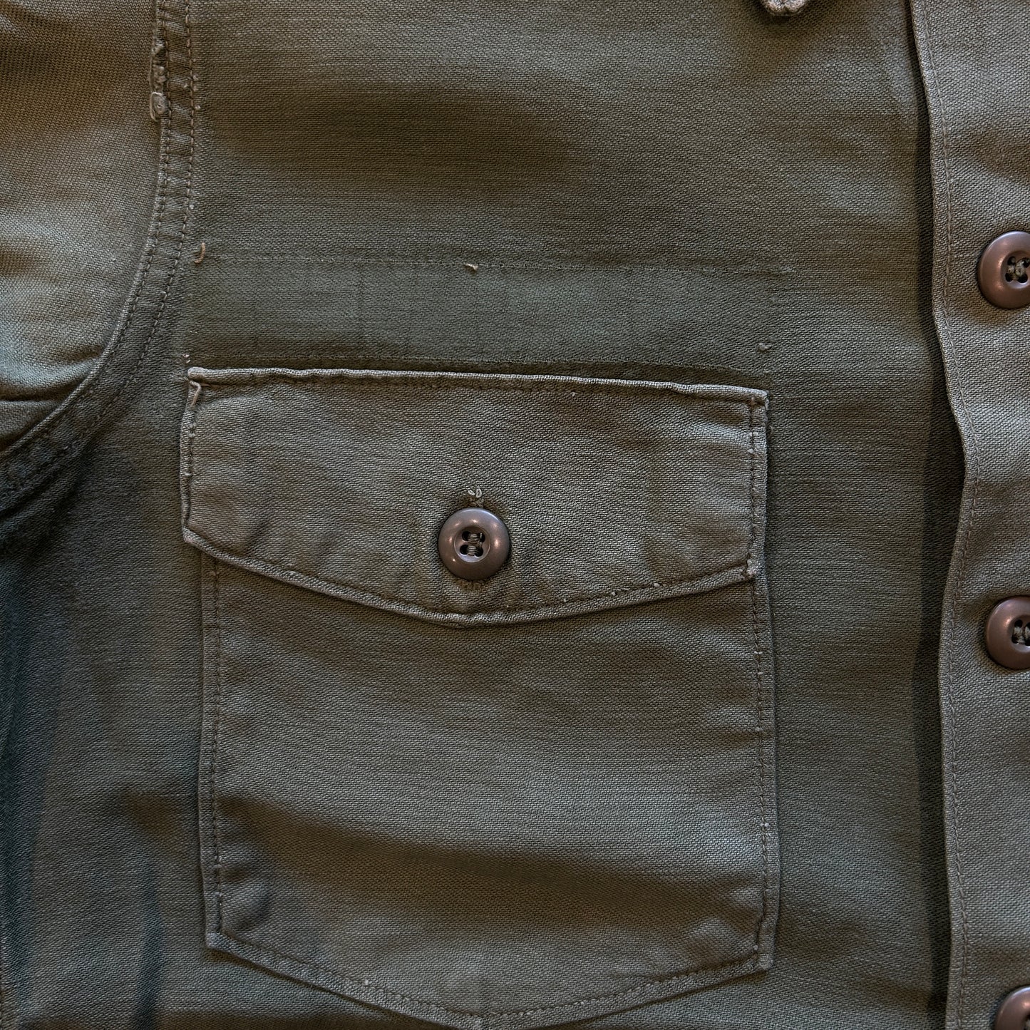 60's U.S.ARMY ユーティリティーシャツ OG107 (15 1/2)/A7740SH-SO