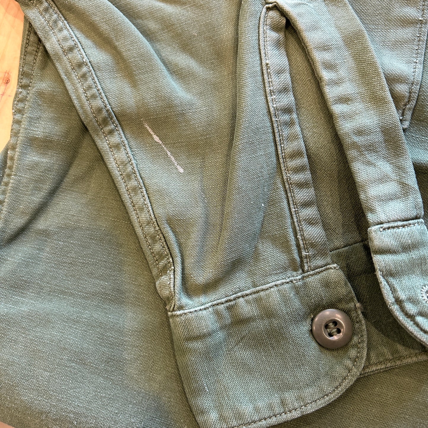 60's U.S.ARMY ユーティリティーシャツ OG107 (15 1/2)/A7740SH-SO
