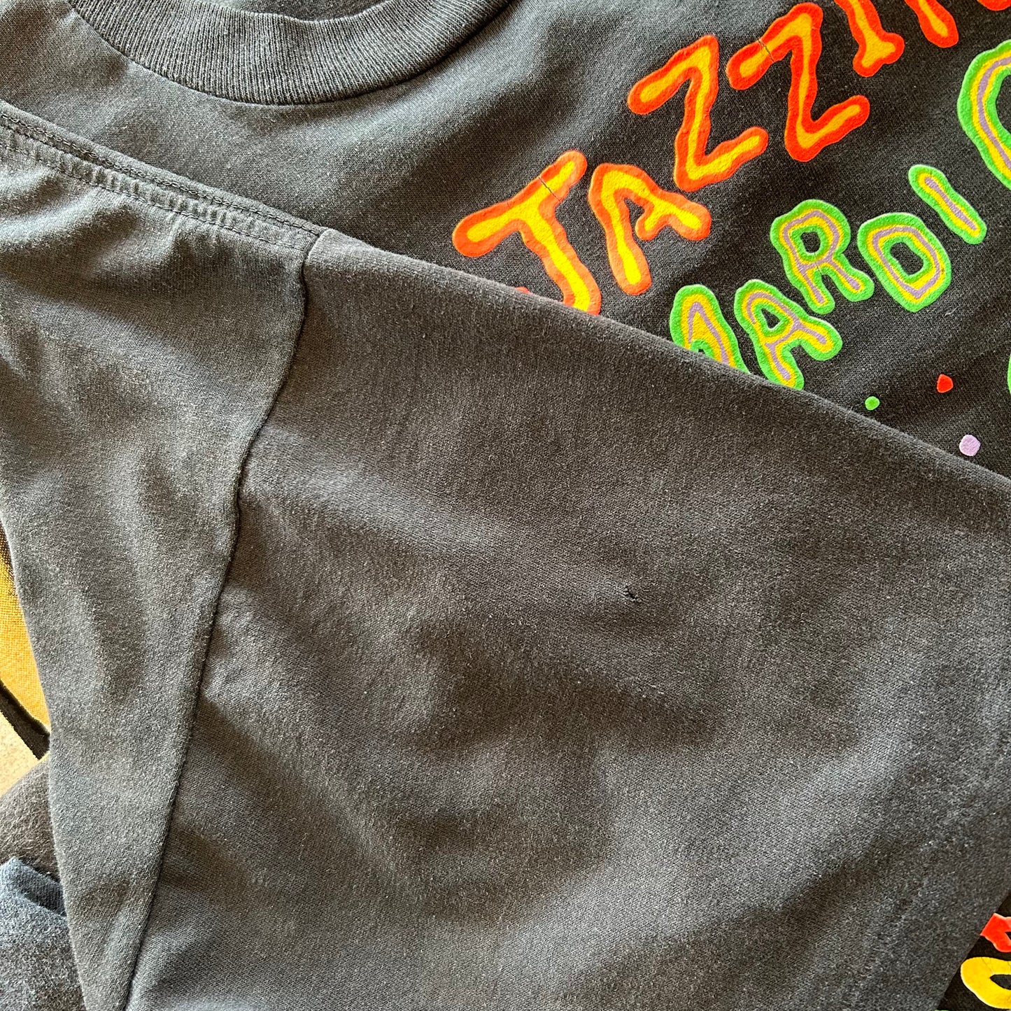 90's New Orleans JazzイベントTシャツ ネオンカラープリント(XL)/A4124T-S