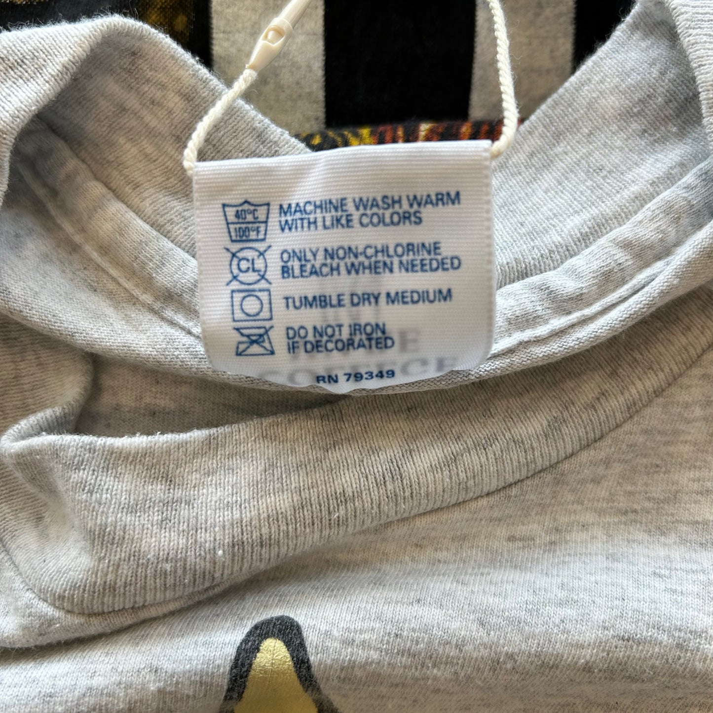 90's COLLEGE WARE ワイリー・コヨーテ キャラクターTシャツ ルーニーテューンズ グレー(L)/B2055T-SO