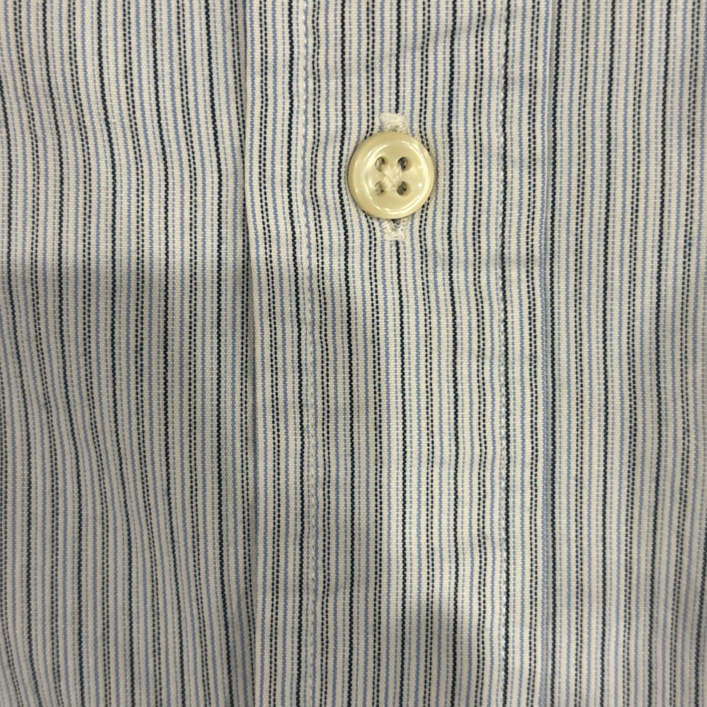 00's Ralph Lauren ラルフローレン ストライプシャツ 白青 (XL)/A7967S-SO