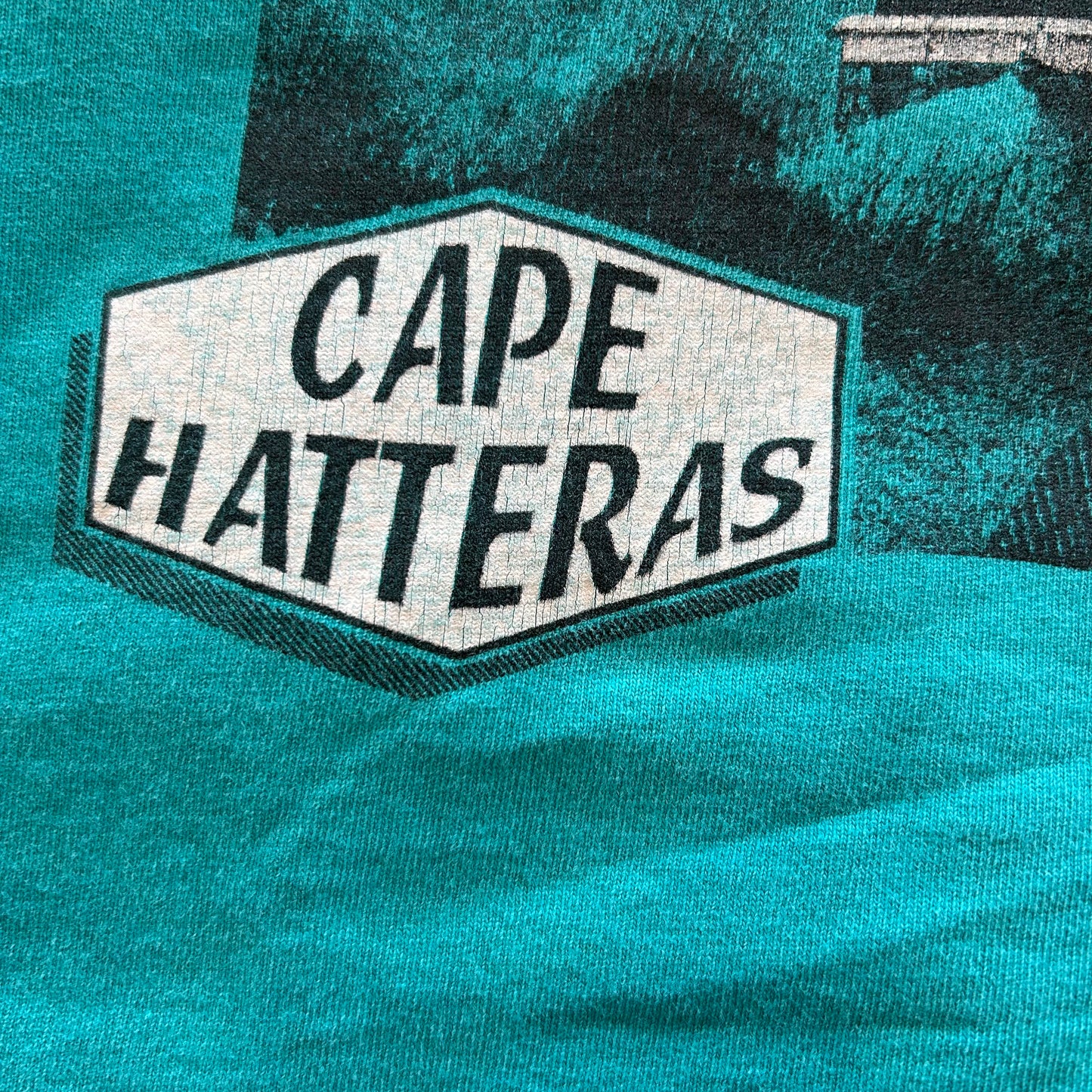 90's Collegiate Pacific CAPE HATTERAS ハッテラス岬 灯台Tシャツ (XL)/B2047T-SO