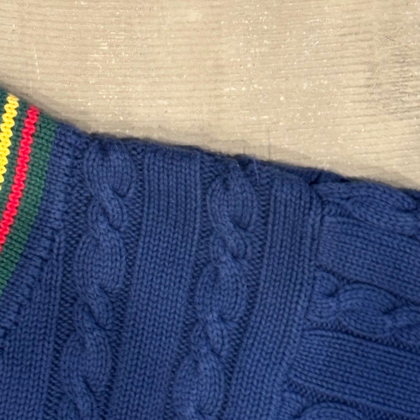 90's GAP 100%コットンニット 青 (XL)/B1284K-SO