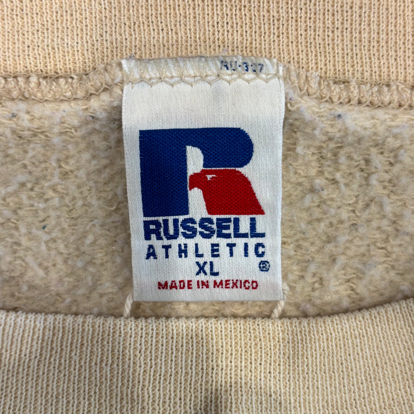 00's Russell Athletic ラッセル 無地スウェット ベージュ (XL)/B2963S-SO