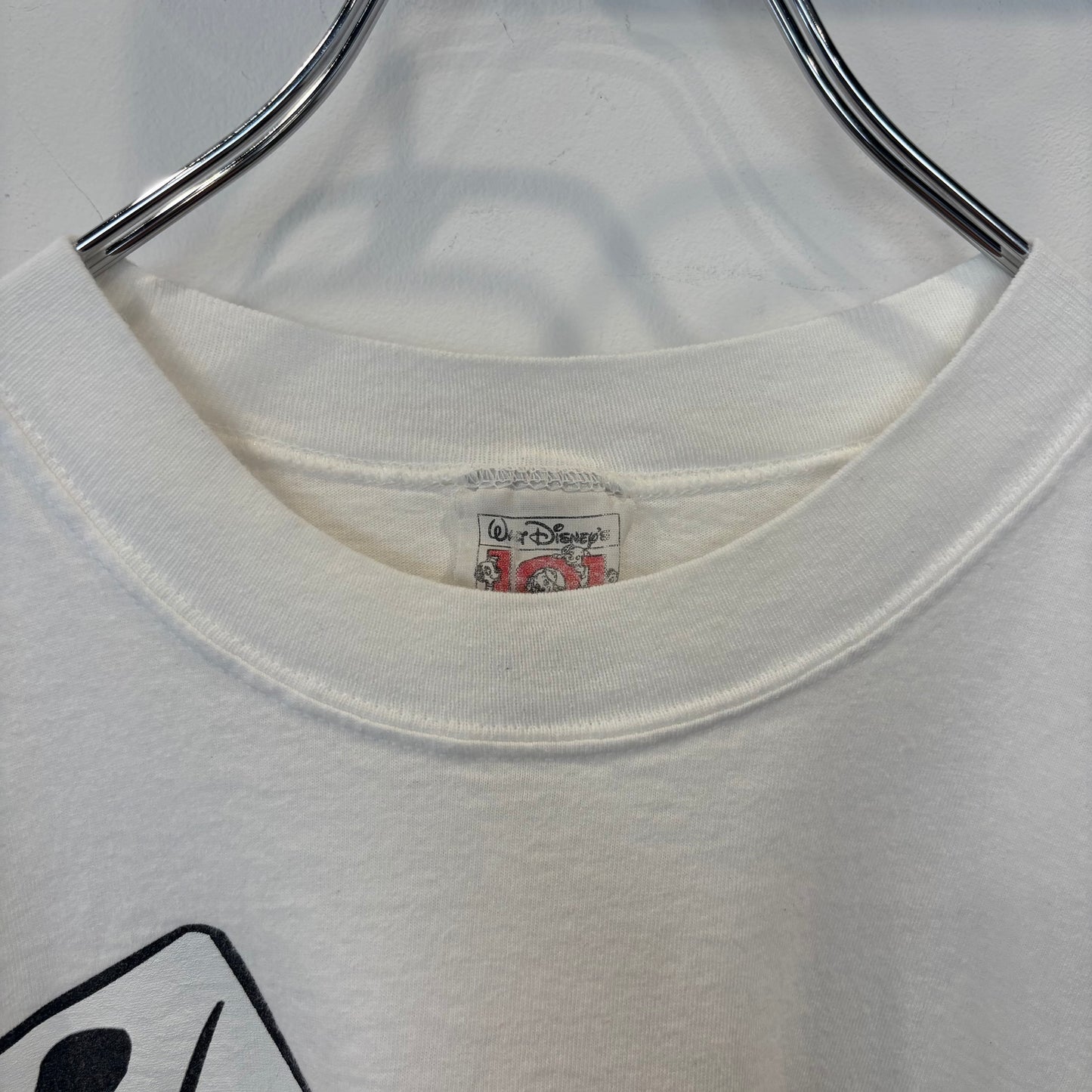 90's Disney "101匹わんちゃん" プリントtシャツ 白(XXL)/C0509T