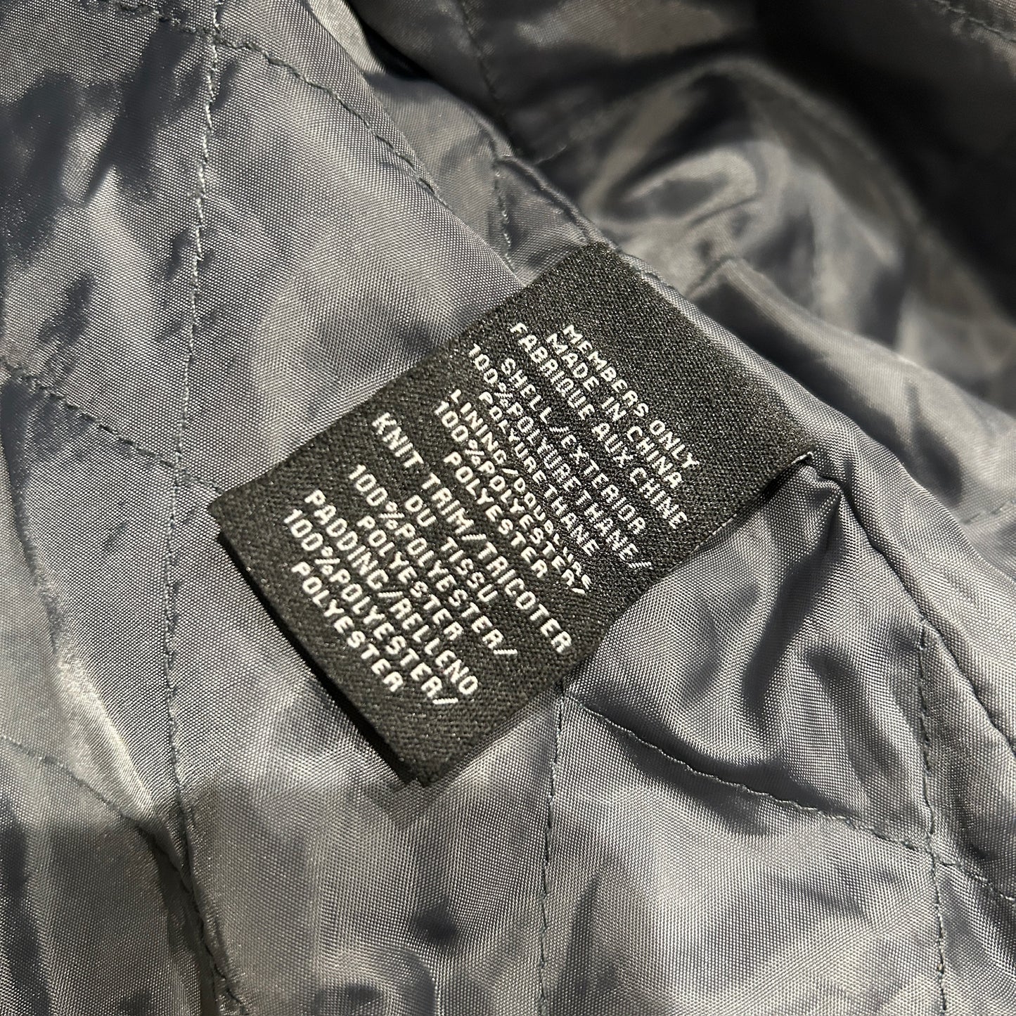 90's~ MEMBERS ONLY fake leather jacket ファイクレザー ジャケット ブラック (2XL)/B0584J-SO