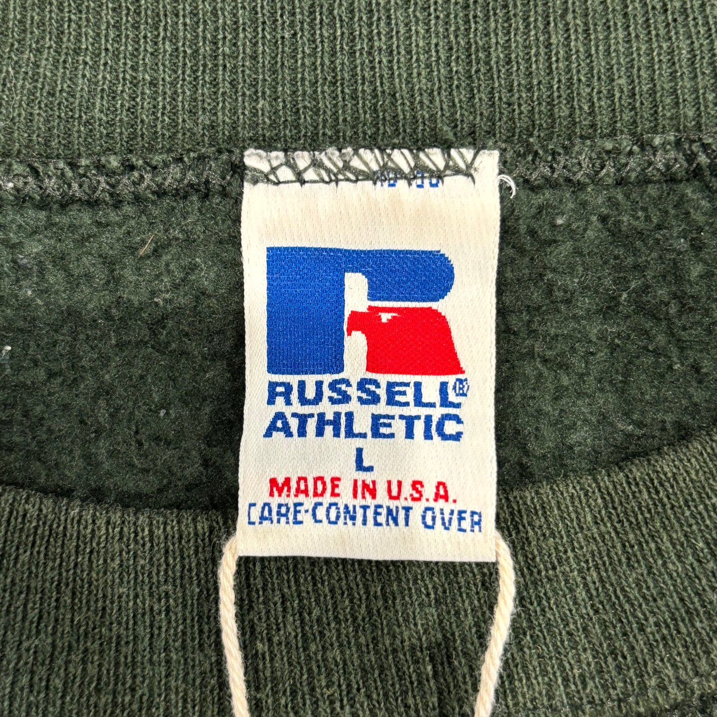 90's Russell Athletic ラッセル 無地スウェット 緑 (L)/B2889S-SO