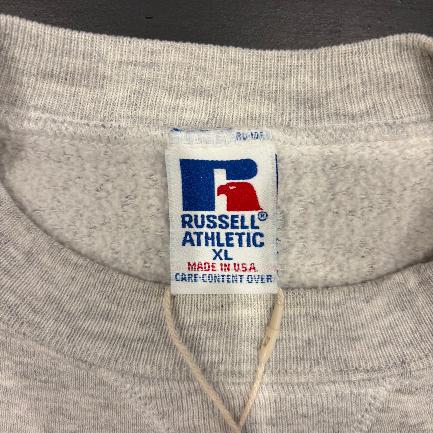 90's Russell Athletic ラッセル 無地スウェット 白 (XL)/A7715S-SO