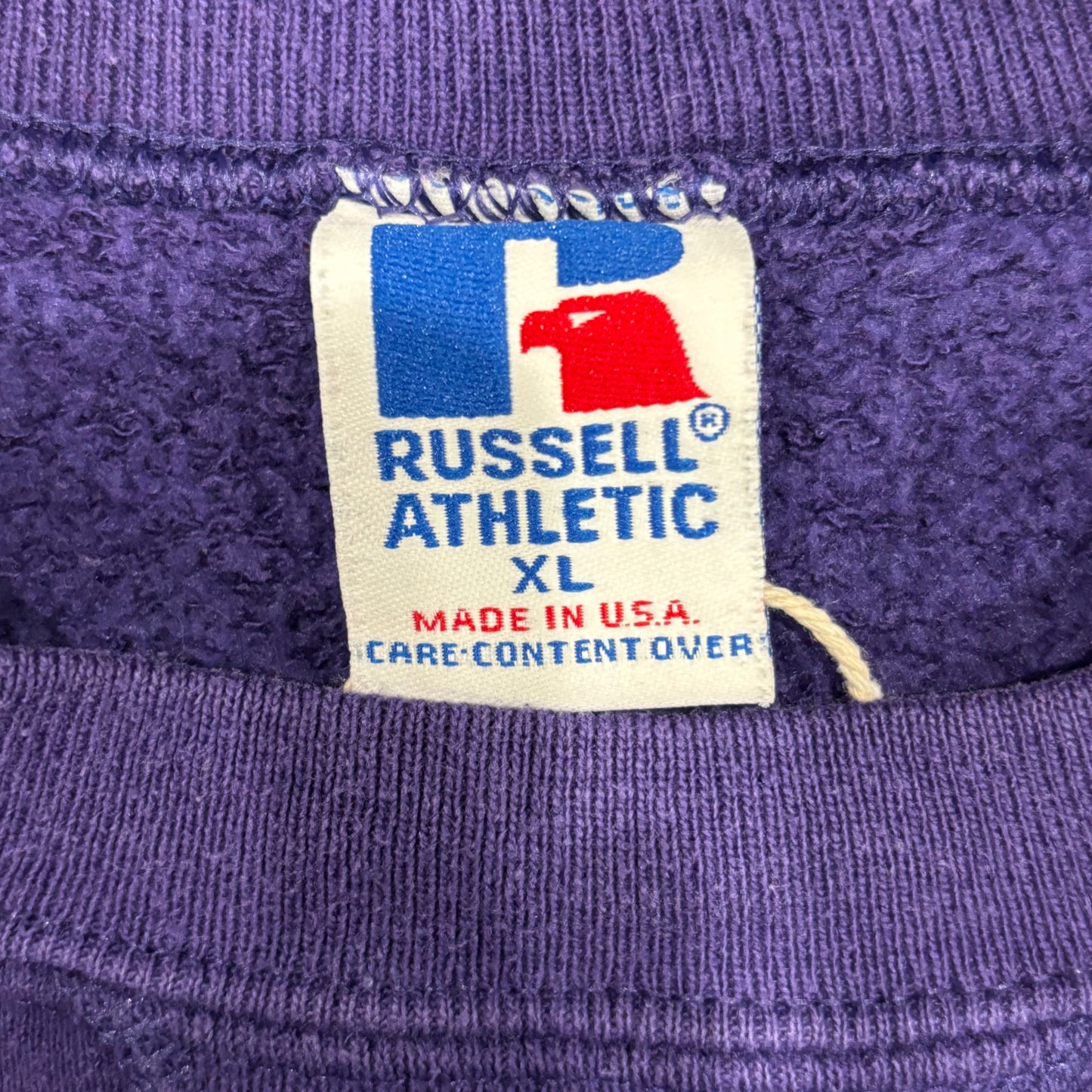 90'S Russell Athletic ラッセル 無地スウェット 紫 (XL)/A7716S-SO