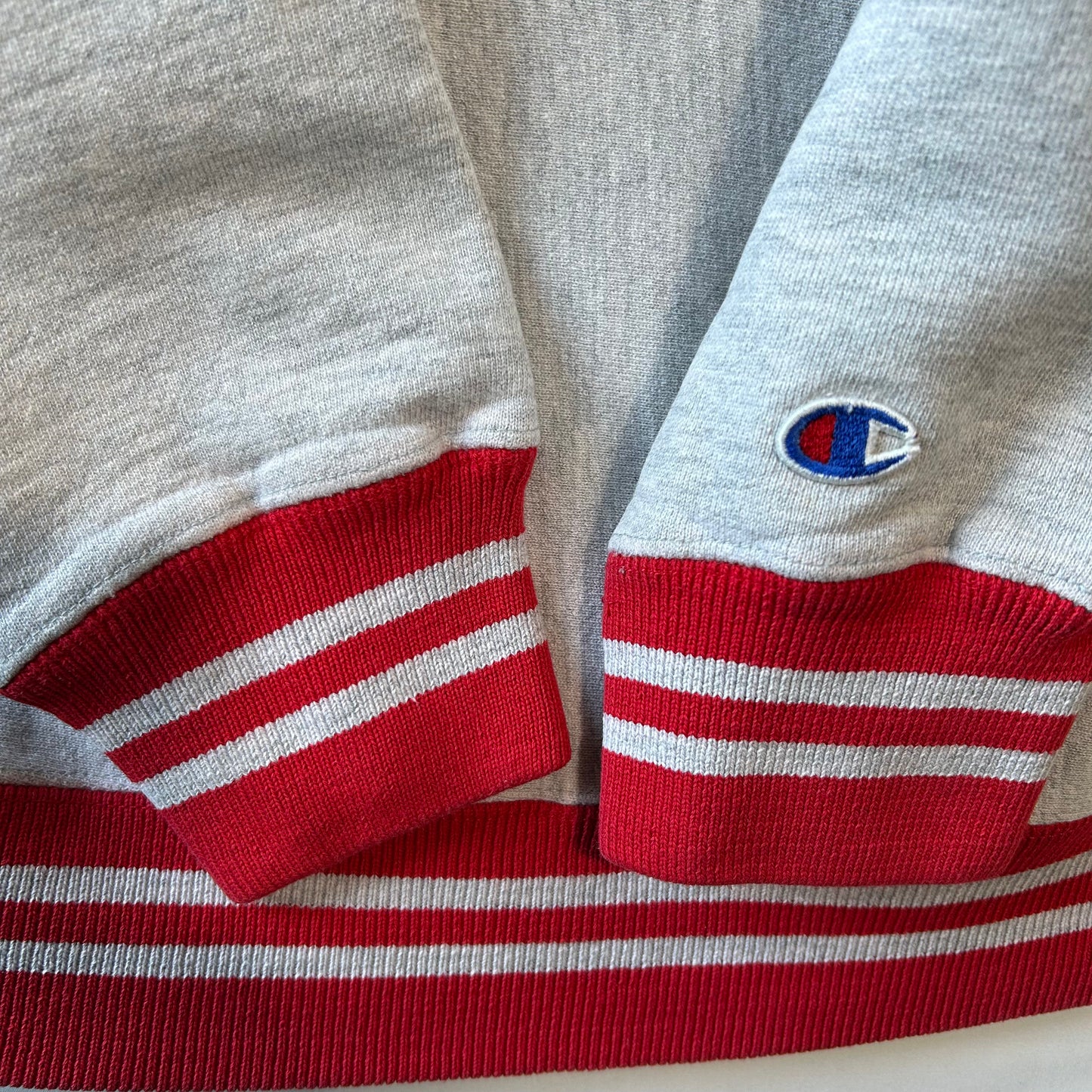 80's Champion Reverse Weave リバースウィーブ リブライン ILLINOIS STATE グレー(L)/A5453R-SO