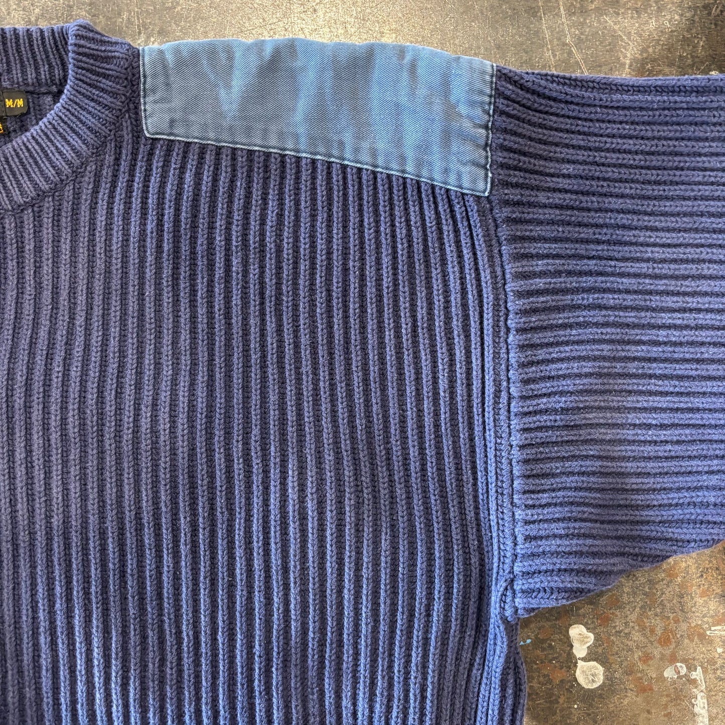 90's Eddie Bauer コマンドセーター ネイビー M /A8140K-SO