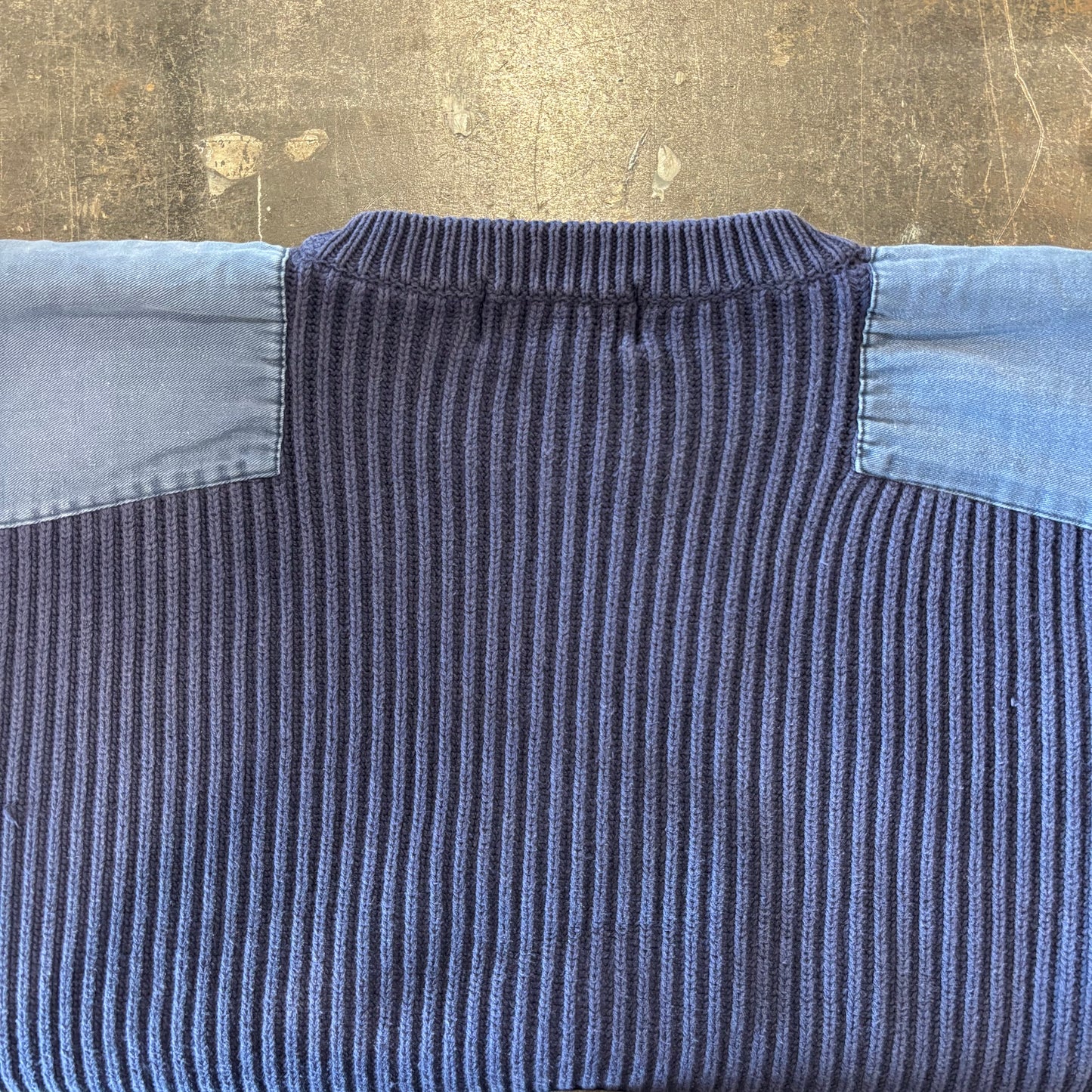 90's Eddie Bauer コマンドセーター ネイビー M /A8140K-SO