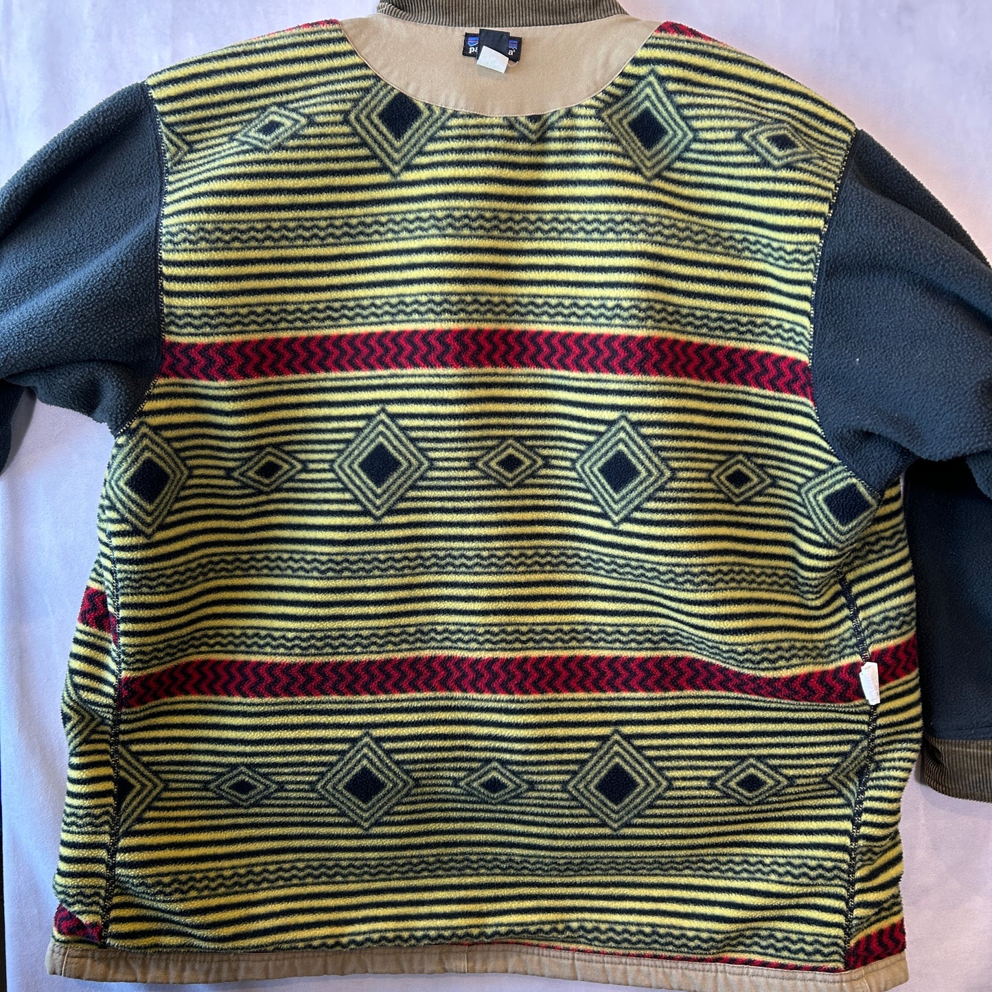 90's Patagonia パタゴニア ヌエボレンジコート ブルズアイ 裏フリース(L)/A9887J-SO