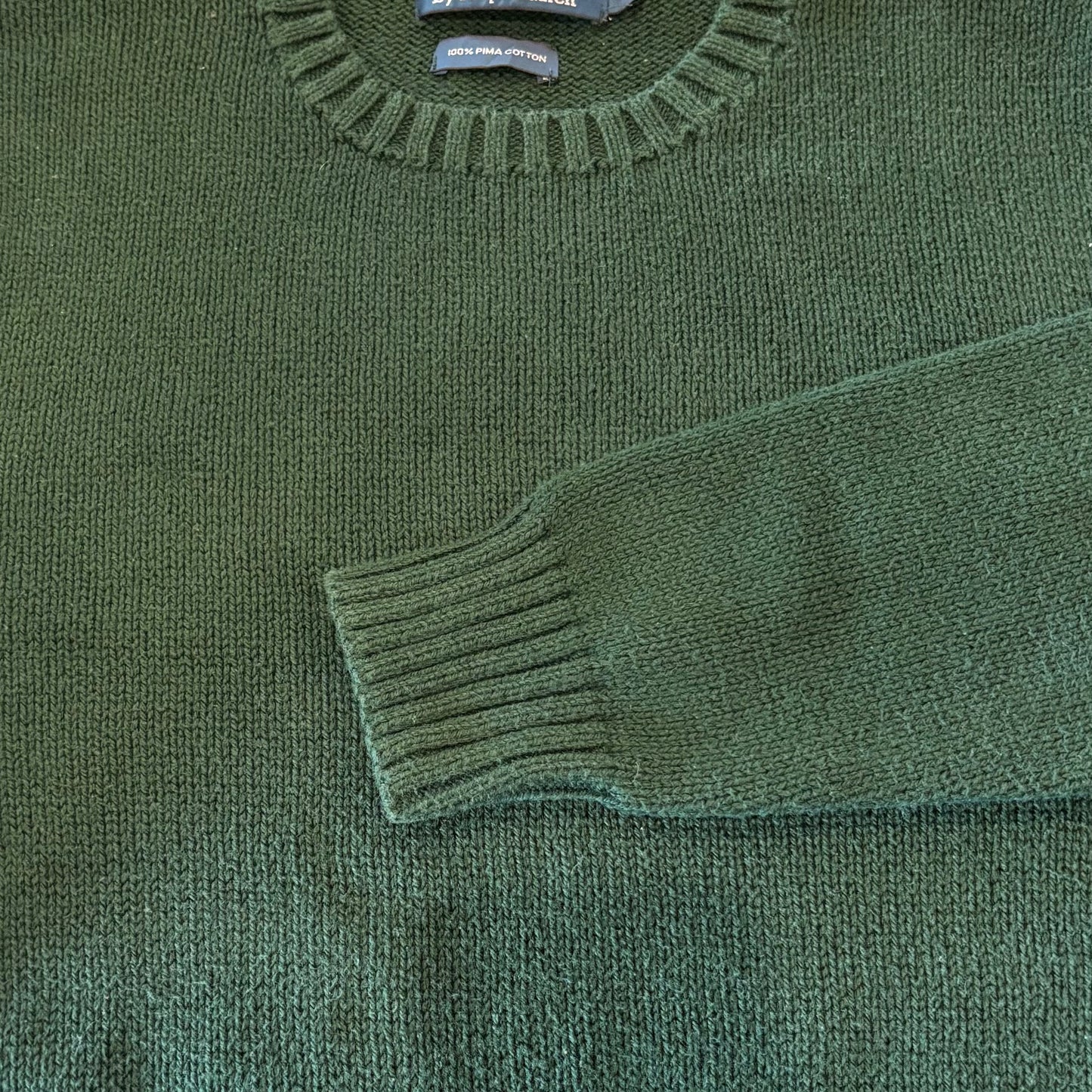 00's RALPH LAUREN コットンニット 緑 M /B1333K-SO