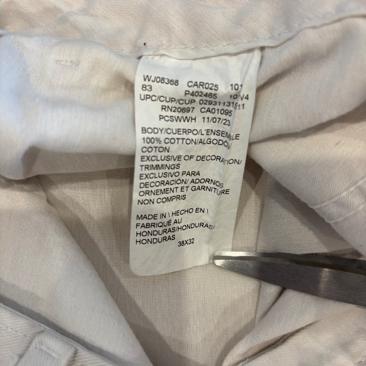 00's Dickies ディッキーズ Sherwin Williams 企業ロゴ ペインター ワークパンツ 白 (38×32)/B3943P-SO