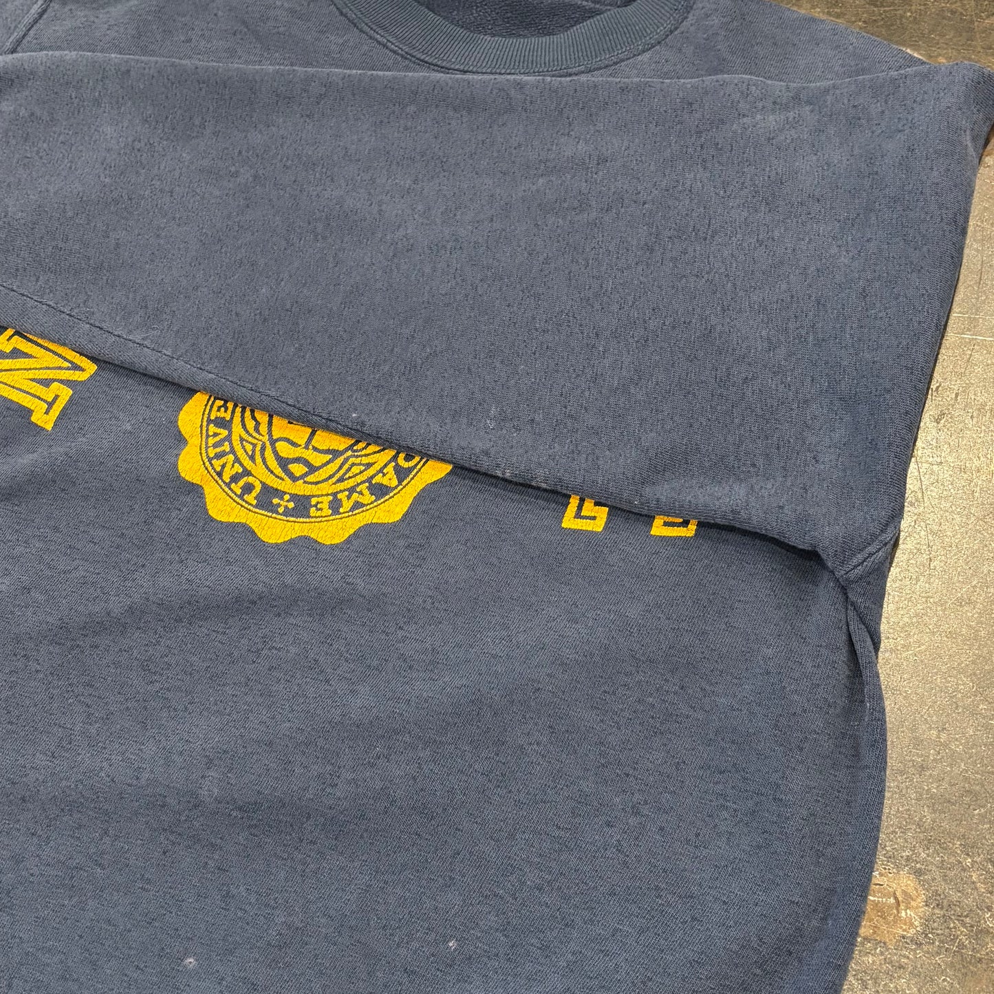 90's Champion チャンピオン NOTRE DAME ノートルダム大学 カレッジスウェット ネイビー (L) /A2028S-SO