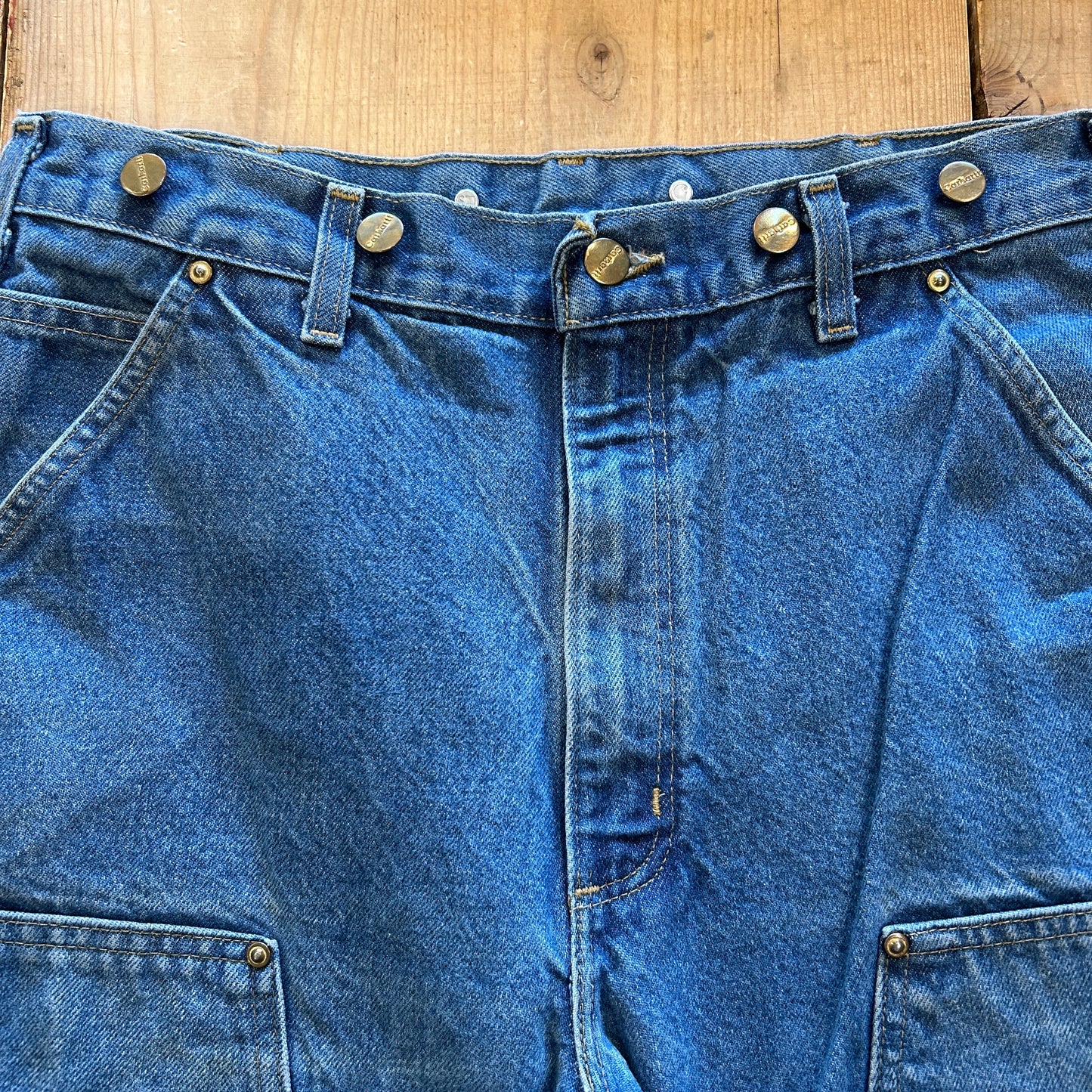 00's Carhartt カーハート デニム ダブルニーパンツ サスペンダーボタン B07 DNM(33×32)/B2759P-SO