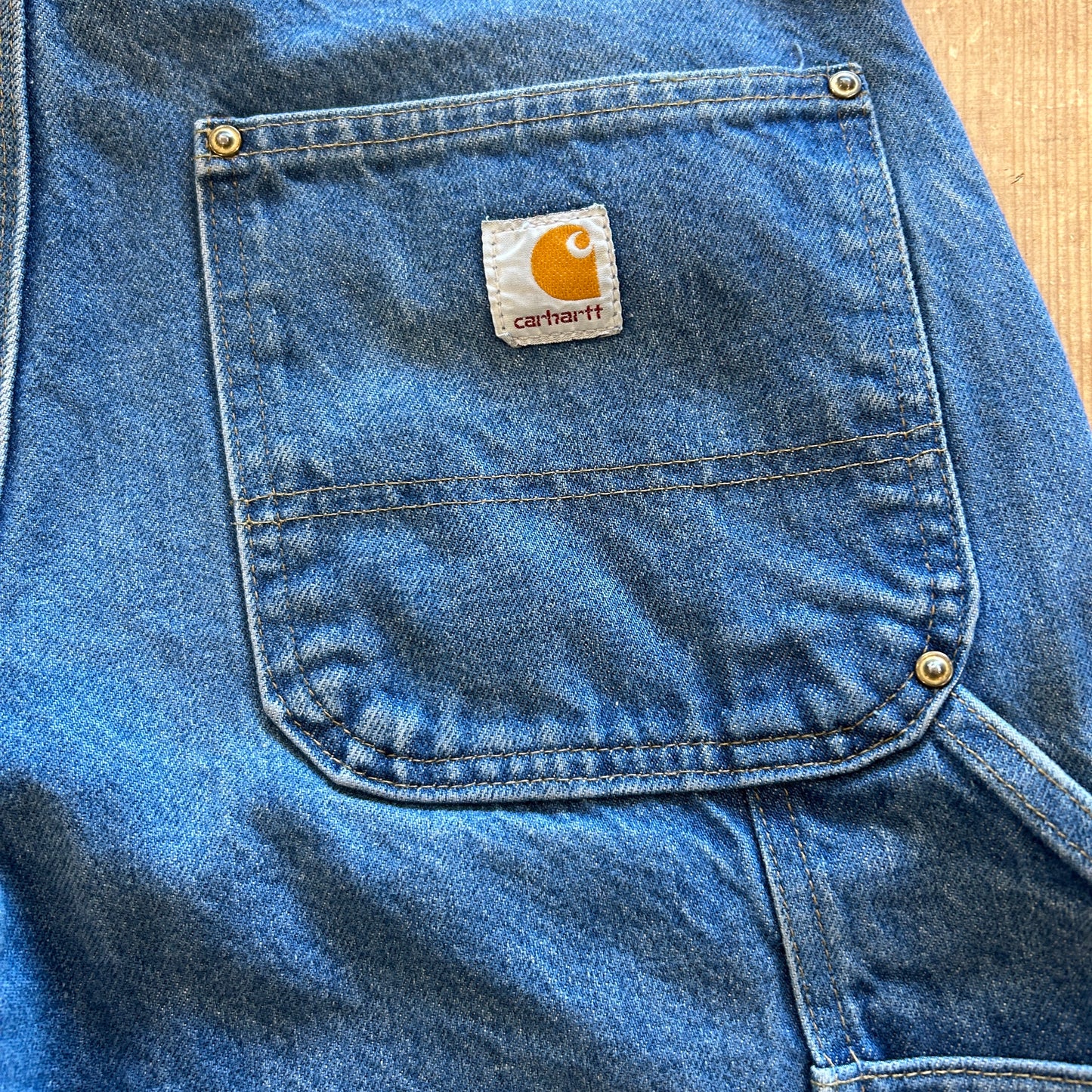 00's Carhartt カーハート デニム ダブルニーパンツ サスペンダーボタン B07 DNM(33×32)/B2759P-SO