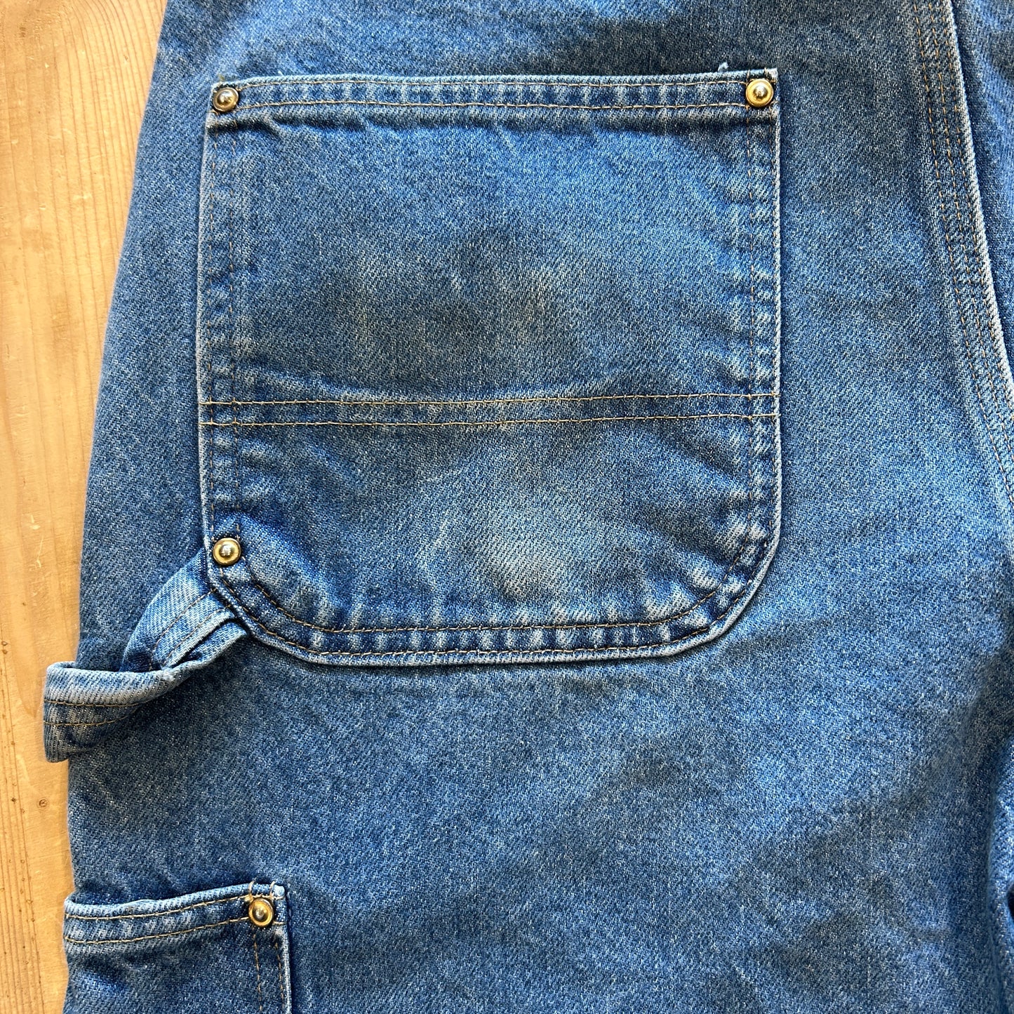 00's Carhartt カーハート デニム ダブルニーパンツ サスペンダーボタン B07 DNM(33×32)/B2759P-SO