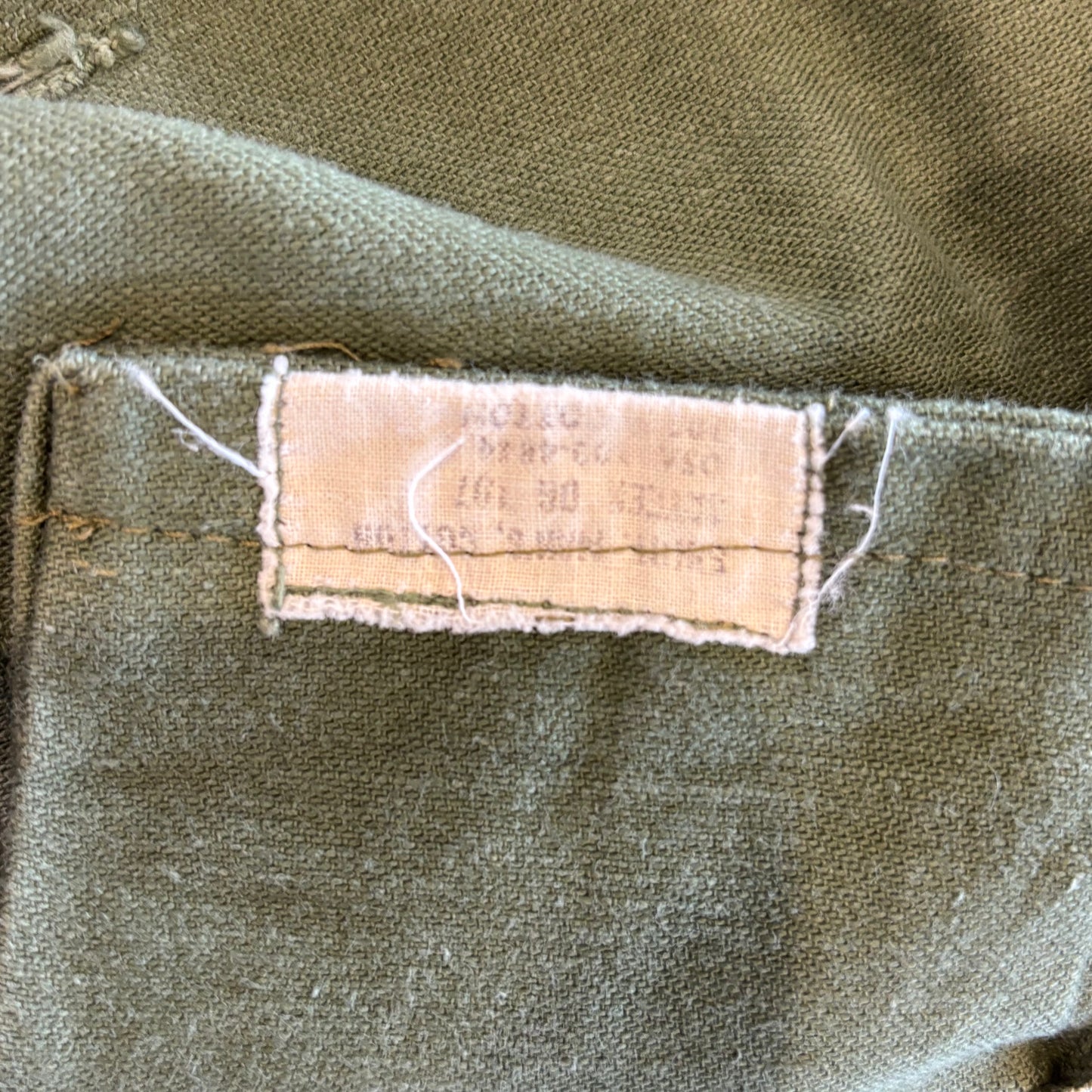 60's US ARMY ユーティリティーシャツ OG 107 パッチ ミリタリー カーキ (サイズ不明)/A4956SH-SO