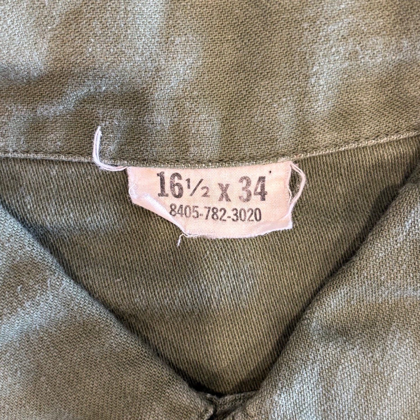 60's US ARMY ユーティリティーシャツ OG 107 ミリタリー カーキ (L)/A7733SH-SO
