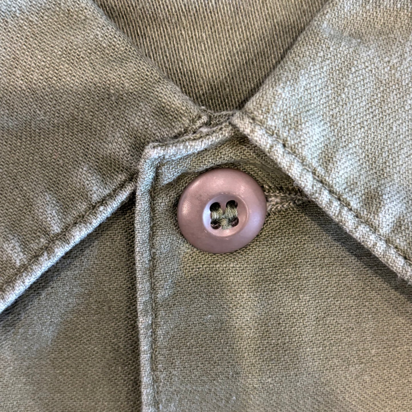 60's US ARMY ユーティリティーシャツ OG 107 ミリタリー カーキ (L)/A7733SH-SO