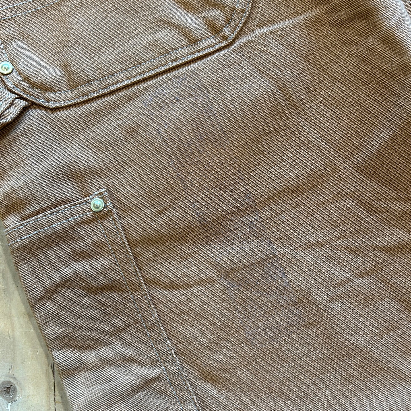 00's Carhartt ダブルニー ワークパンツ B01 BRN Made in USA(36×32)/A8301P-SO