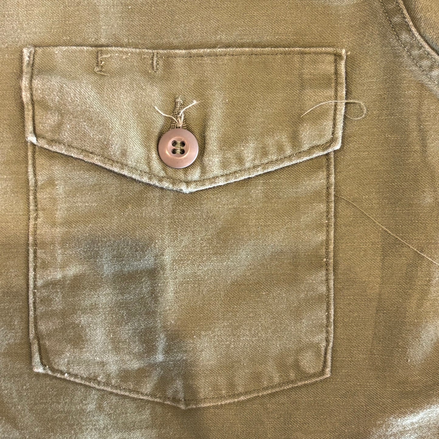 60's US ARMY ユーティリティーシャツ OG 107 ミリタリー カーキ (L)/A7733SH-SO