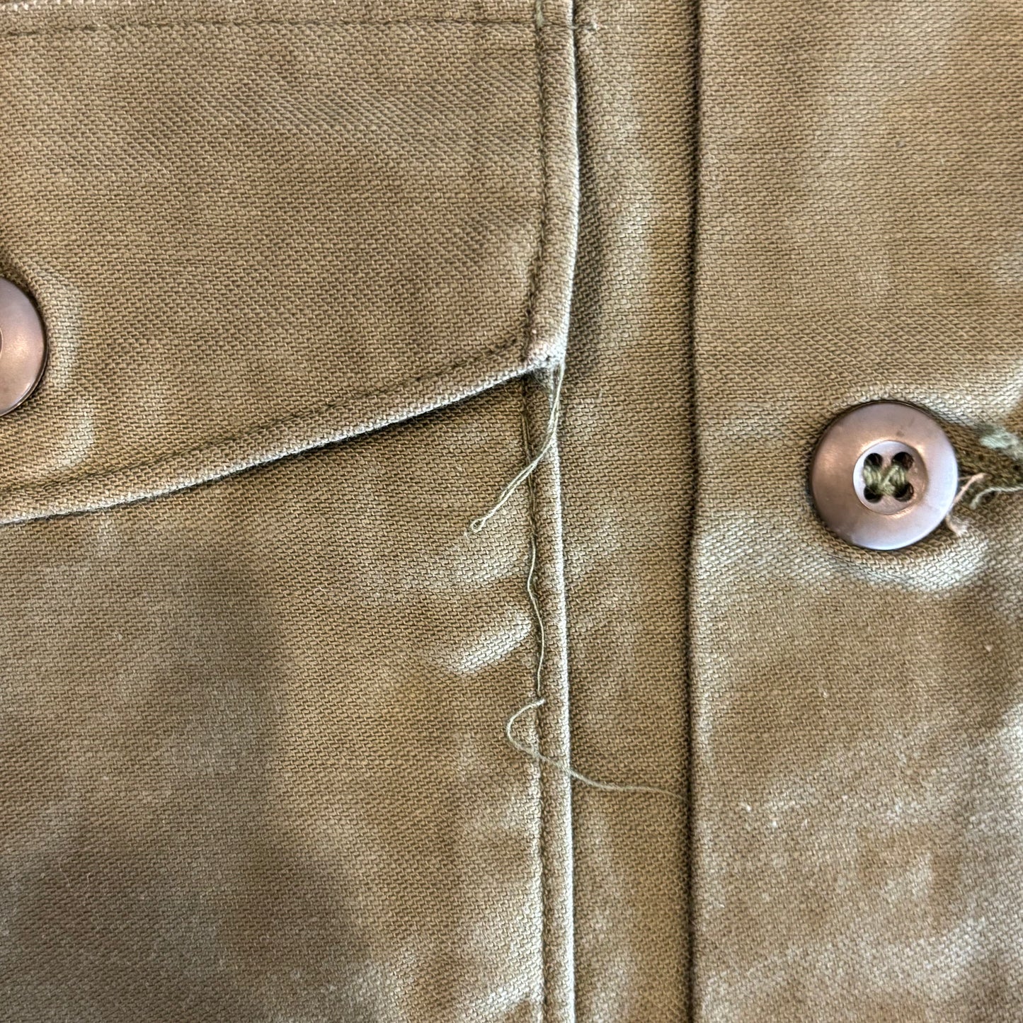 70's US ARMY ユーティリティーシャツ OG 107 ミリタリー カーキ (M)/A7736SH-SO