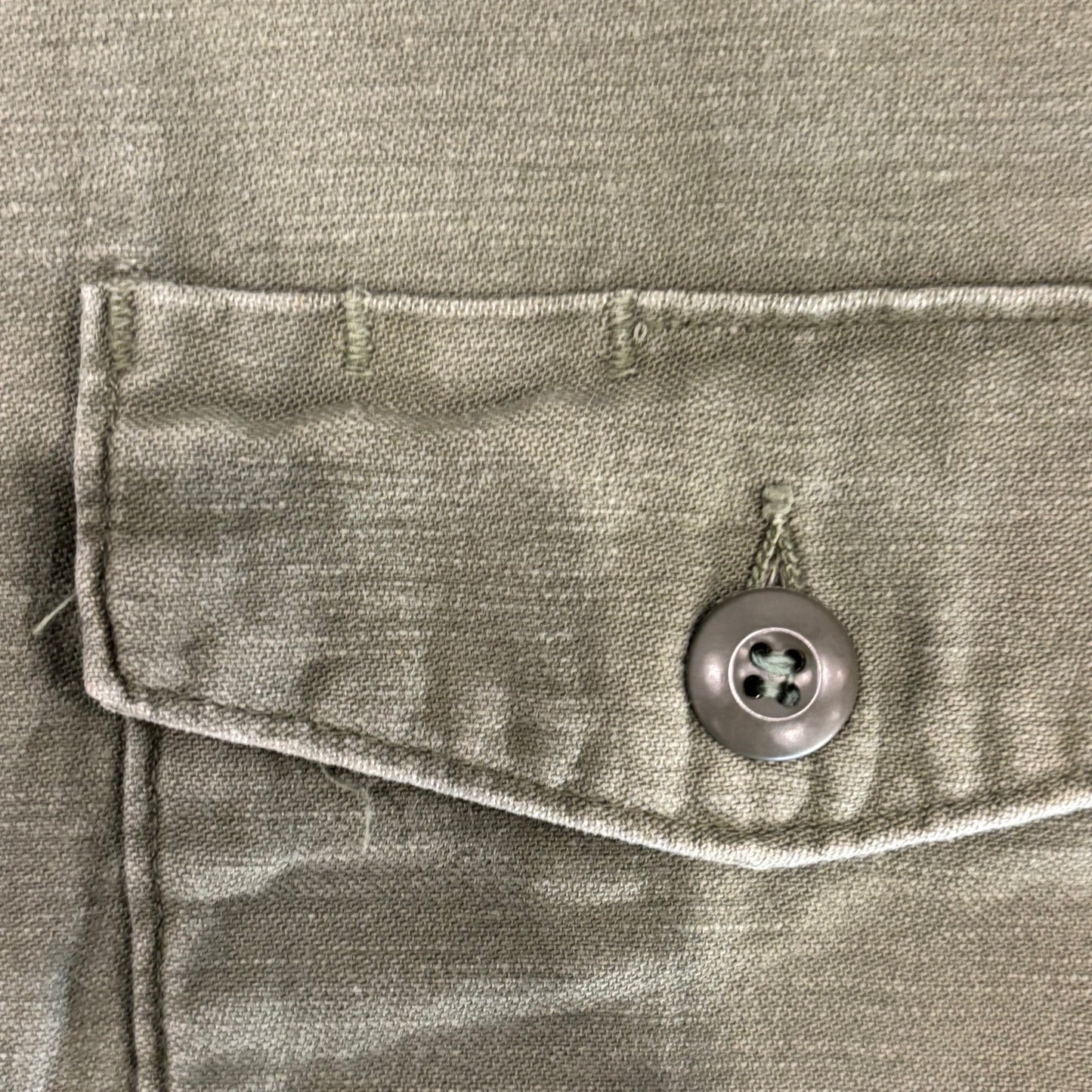 70's US ARMY ユーティリティーシャツ OG 107 ミリタリー カーキ (L)/A7732SH-SO