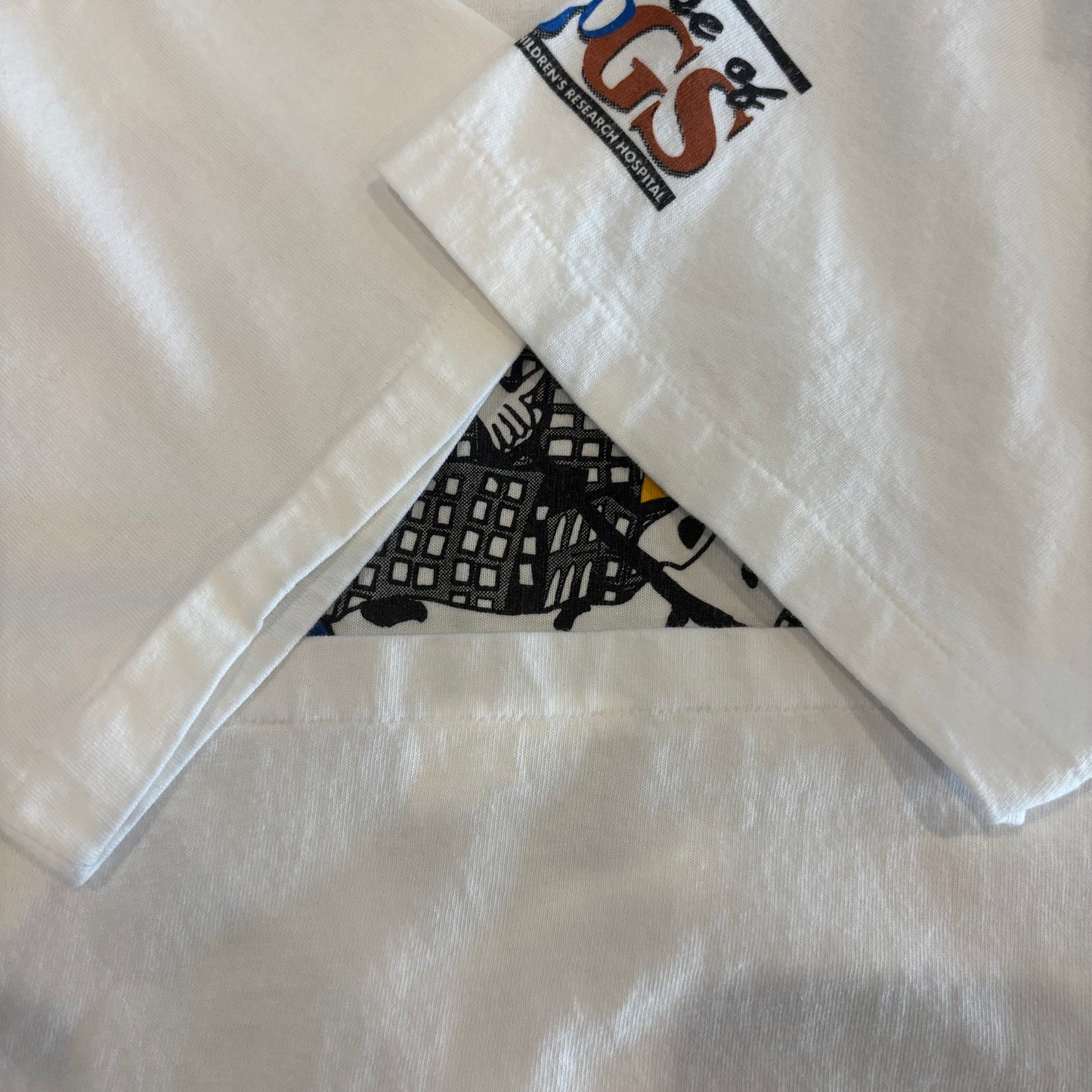 90's Hanes Heavy Weight Kroger "Showcace of Dogs" アドバタイジングTシャツ 白(L)/B3947T-SO