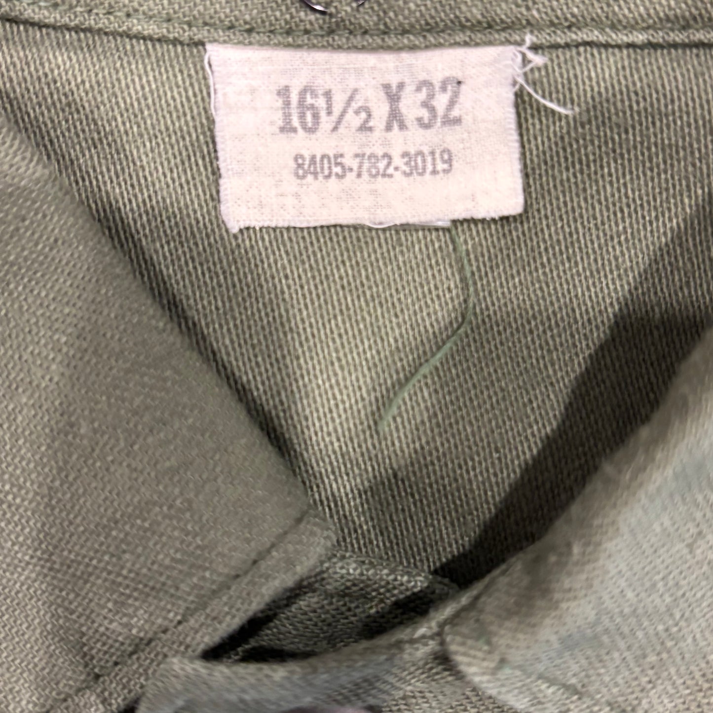 70's US ARMY ユーティリティーシャツ OG 107 ミリタリー カーキ (L)/A4963SH-SO