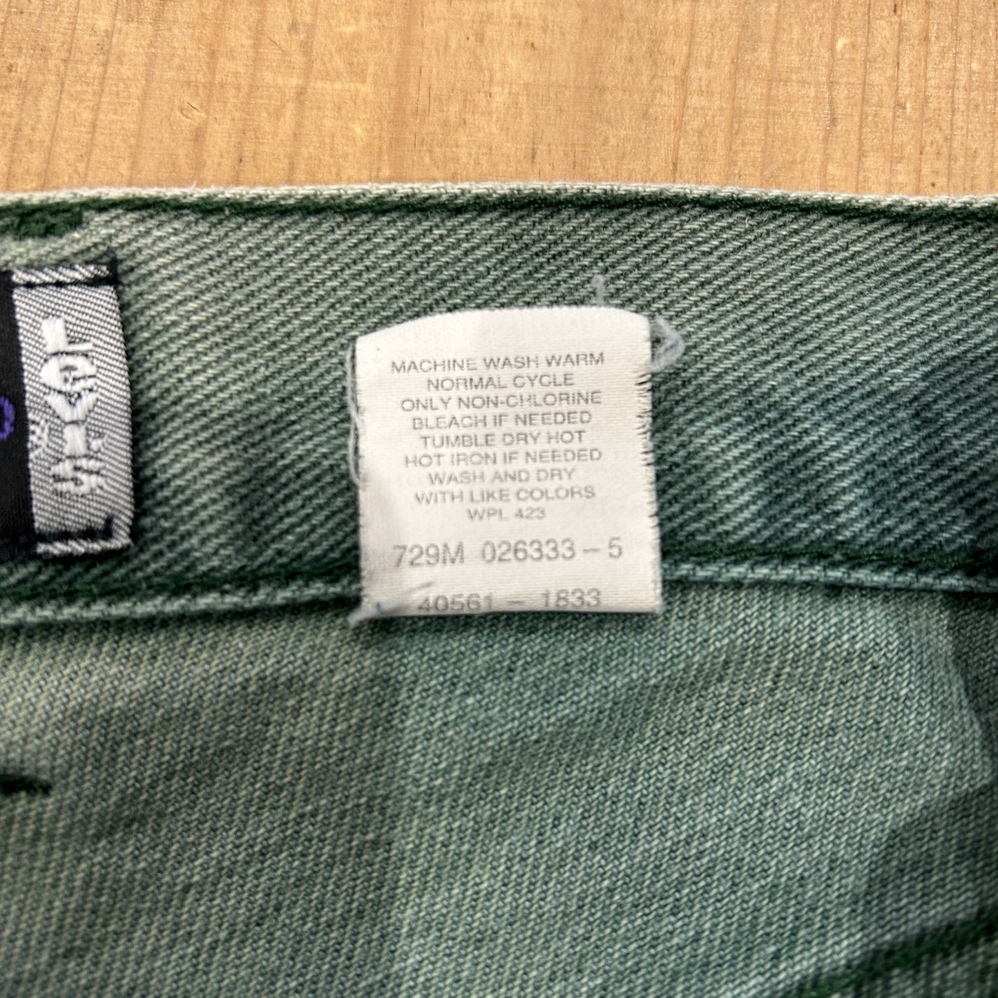 90's Levi's Silver Tab シルバータブ"BAGGY" デニムパンツ グリーン(34×30)/B1914P-SO