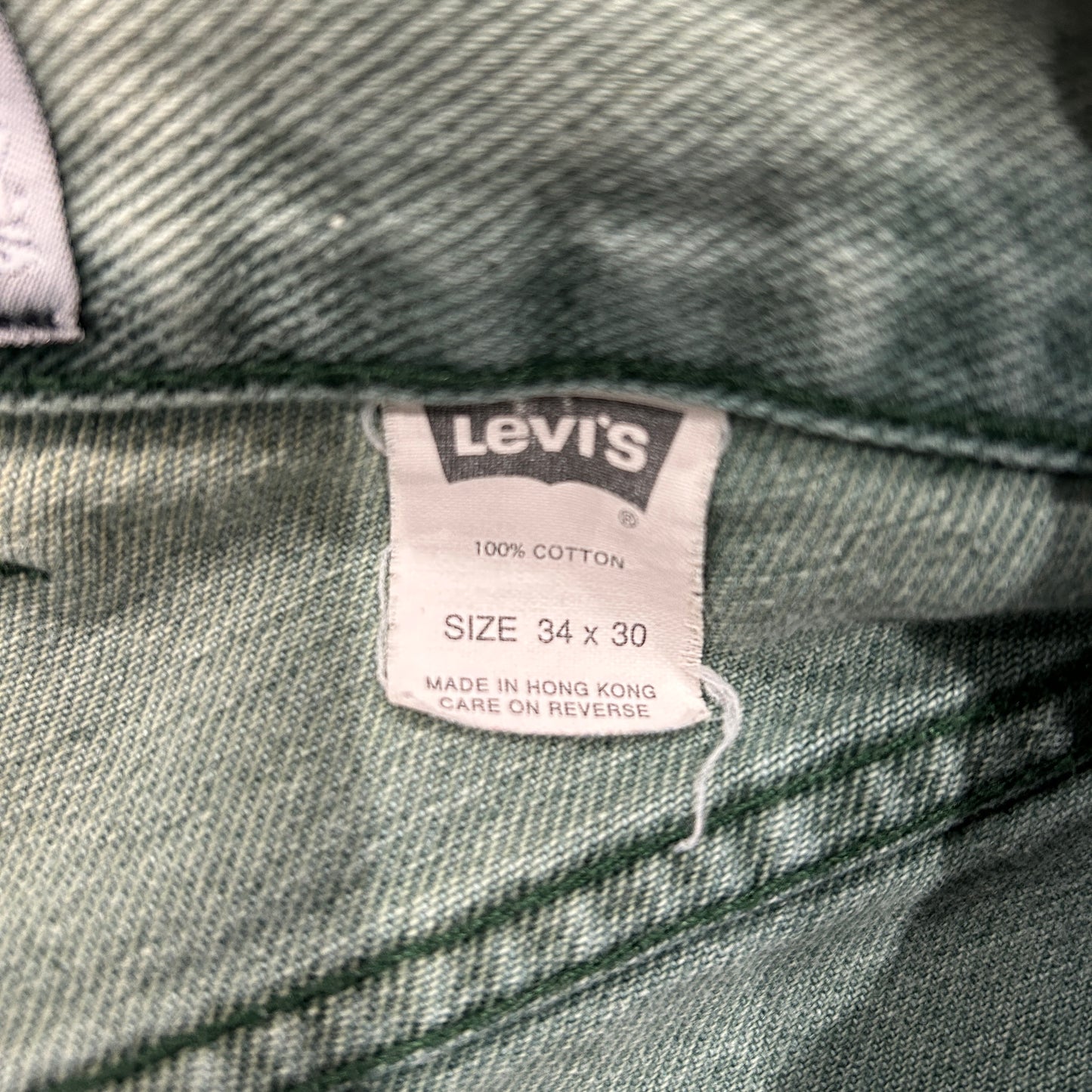 90's Levi's Silver Tab シルバータブ"BAGGY" デニムパンツ グリーン(34×30)/B1914P-SO