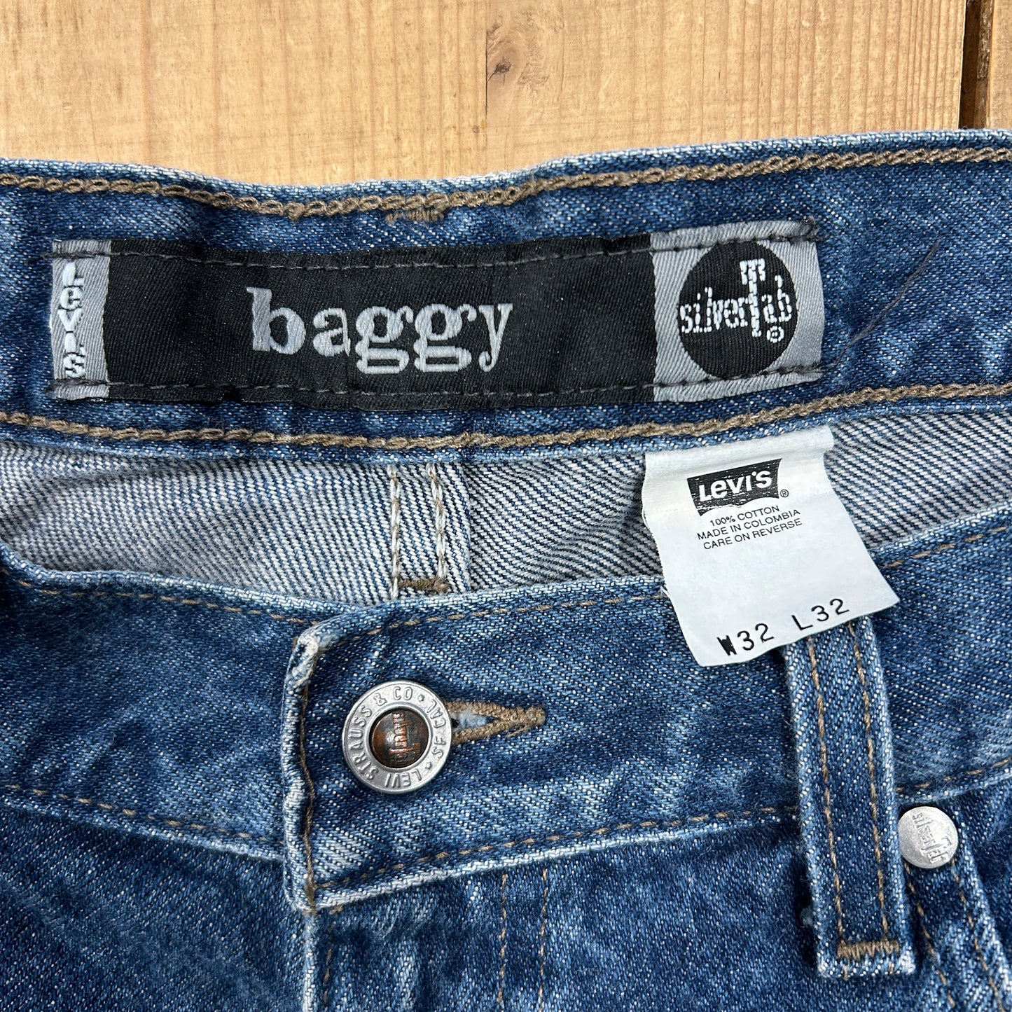 00's Levi's Silver Tab シルバータブ BAGGY デニムパンツ 青(32×32)/B2304P-SO