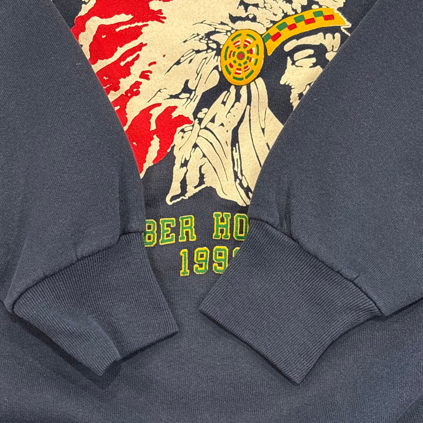 90's FRUIT OF THE LOOM CHIEF SARCOXIE DAYS スウェット ネイビー (L)/B1705SW-SO