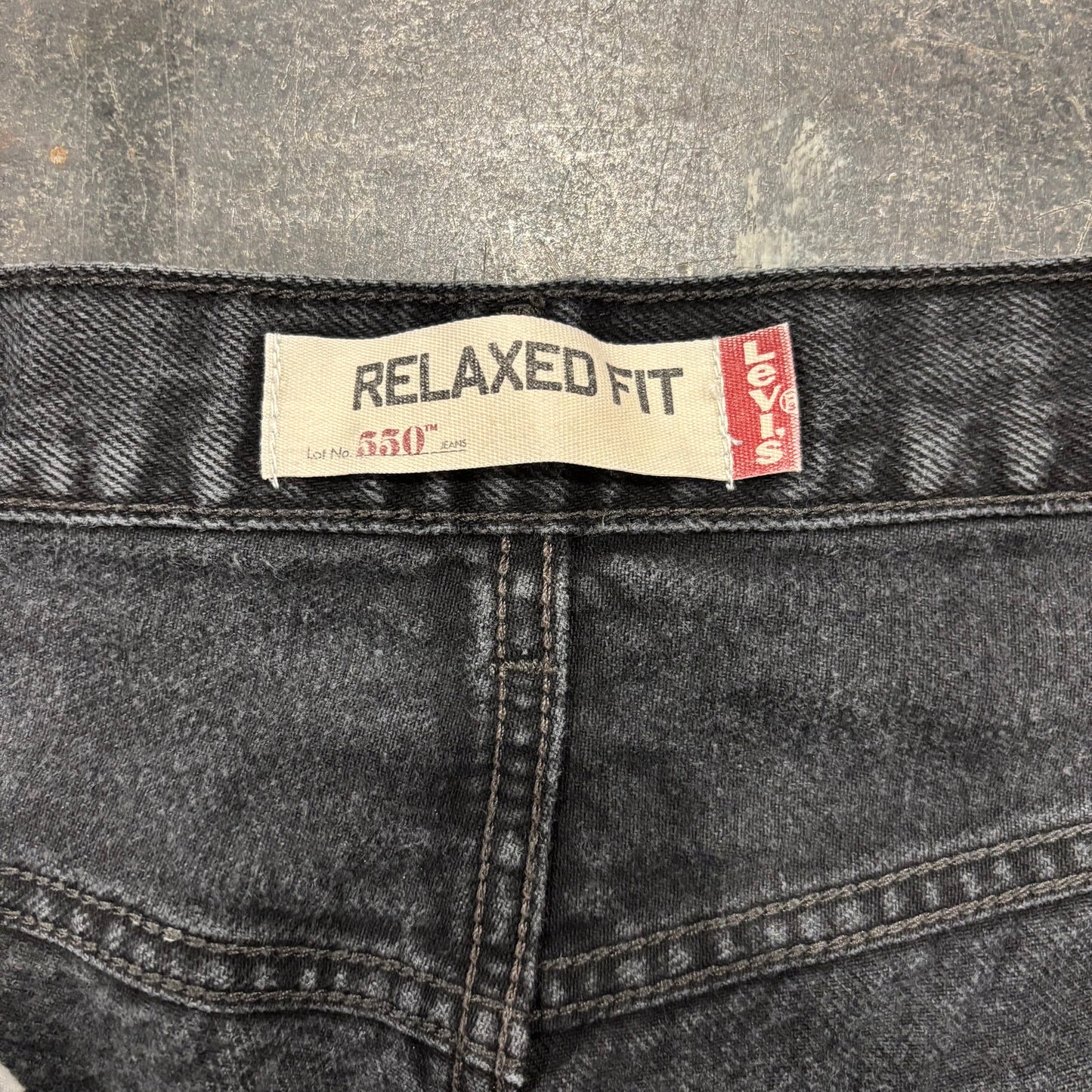 00's Levi's 550 ブラックデニムパンツ ((W33 L30)/B0785P-SO