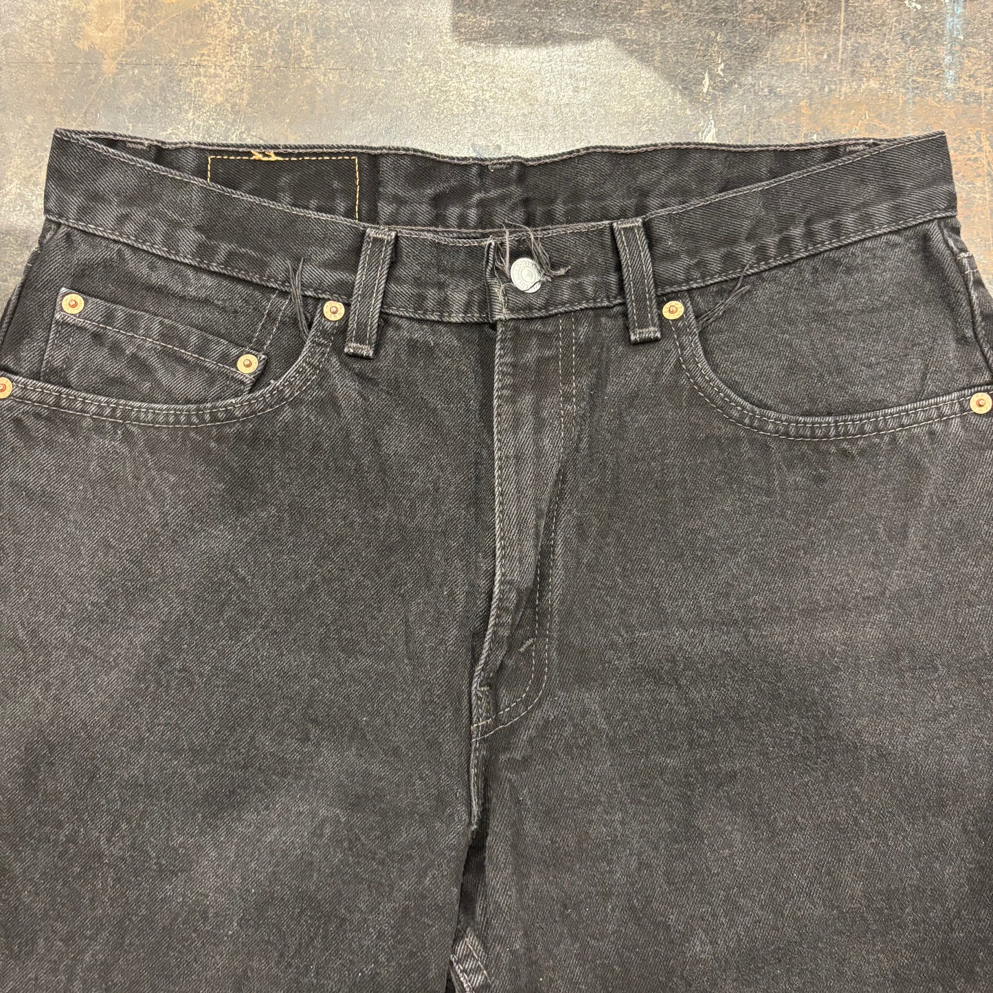 00's Levi's 550 ブラックデニムパンツ (W34 L32)/B0779P-SO