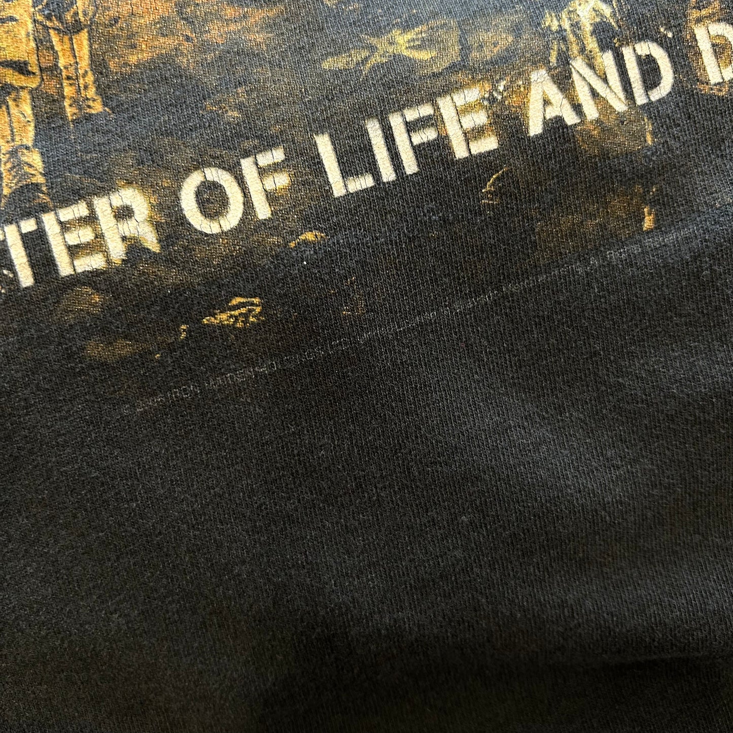 00's IRON MAIDEN アイアンメイデン 06”A MATTER OF LIFE AND DEATH" Tシャツ 黒(XL)/A6929T-SO