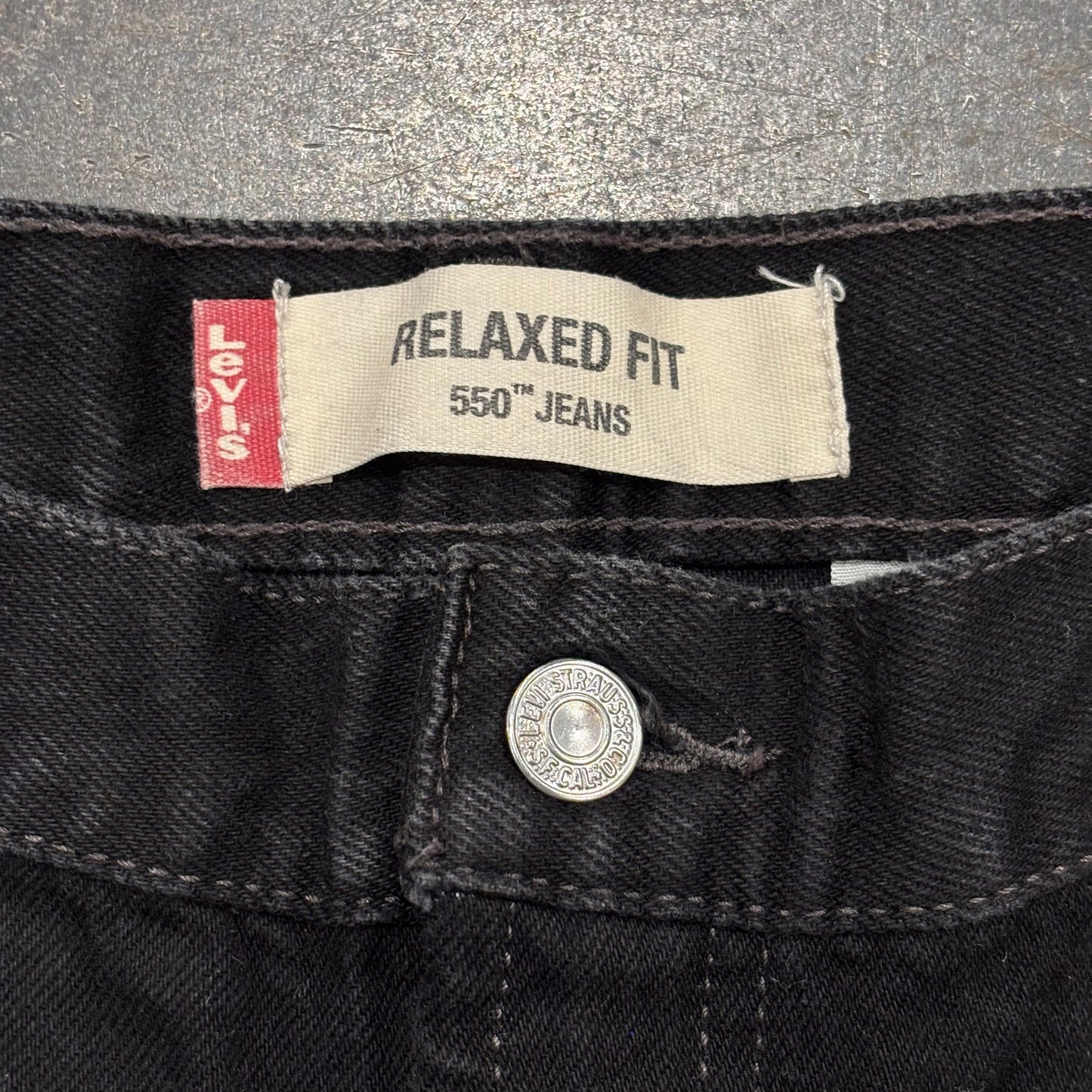 00's Levi's 550 ブラックデニムパンツ (W40 L32)/B0776P-SO