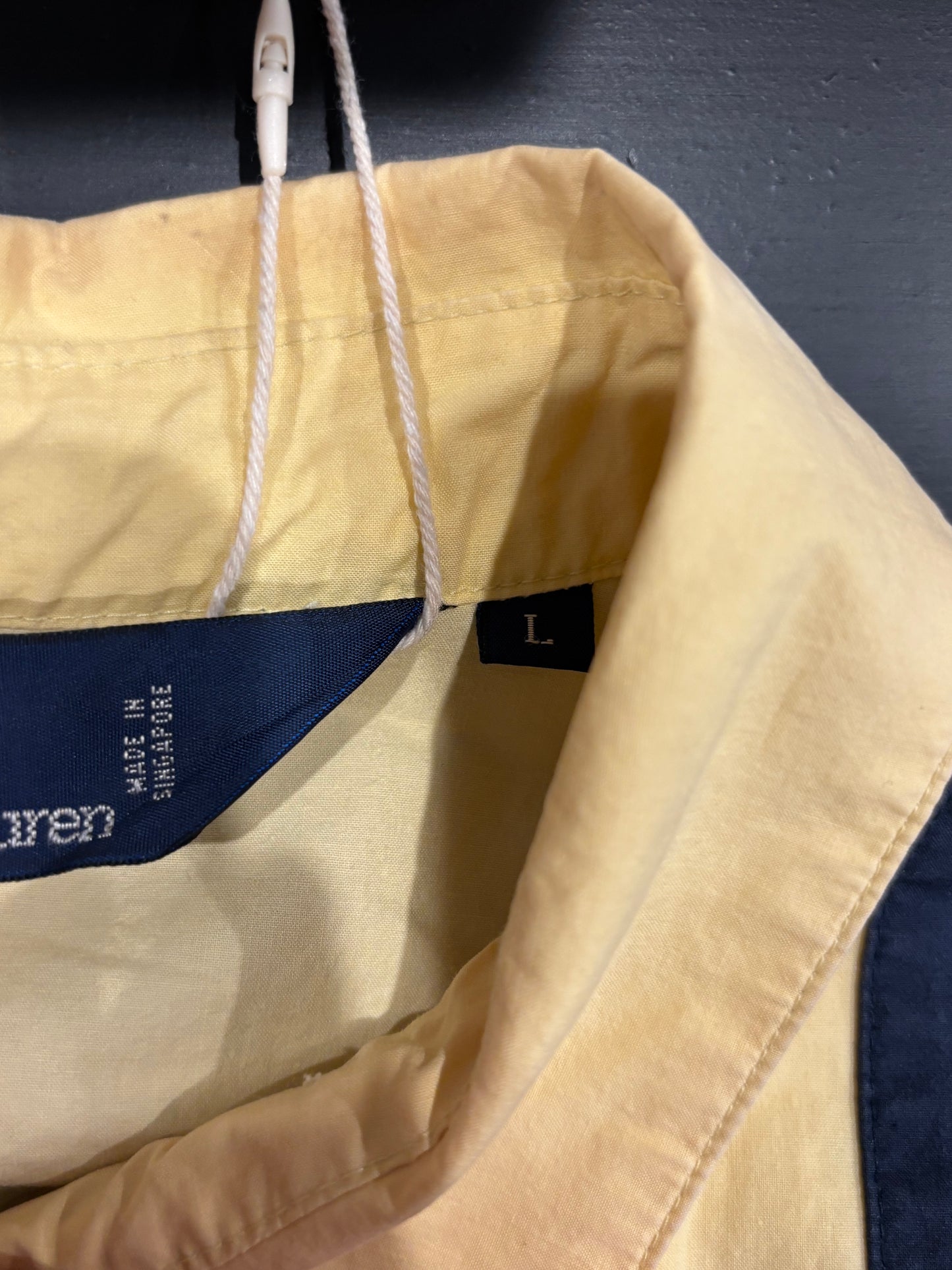 90's Polo Ralph Lauren 3 Tone Color スウィングトップ 紺赤黄 (L)/B3037O-SO