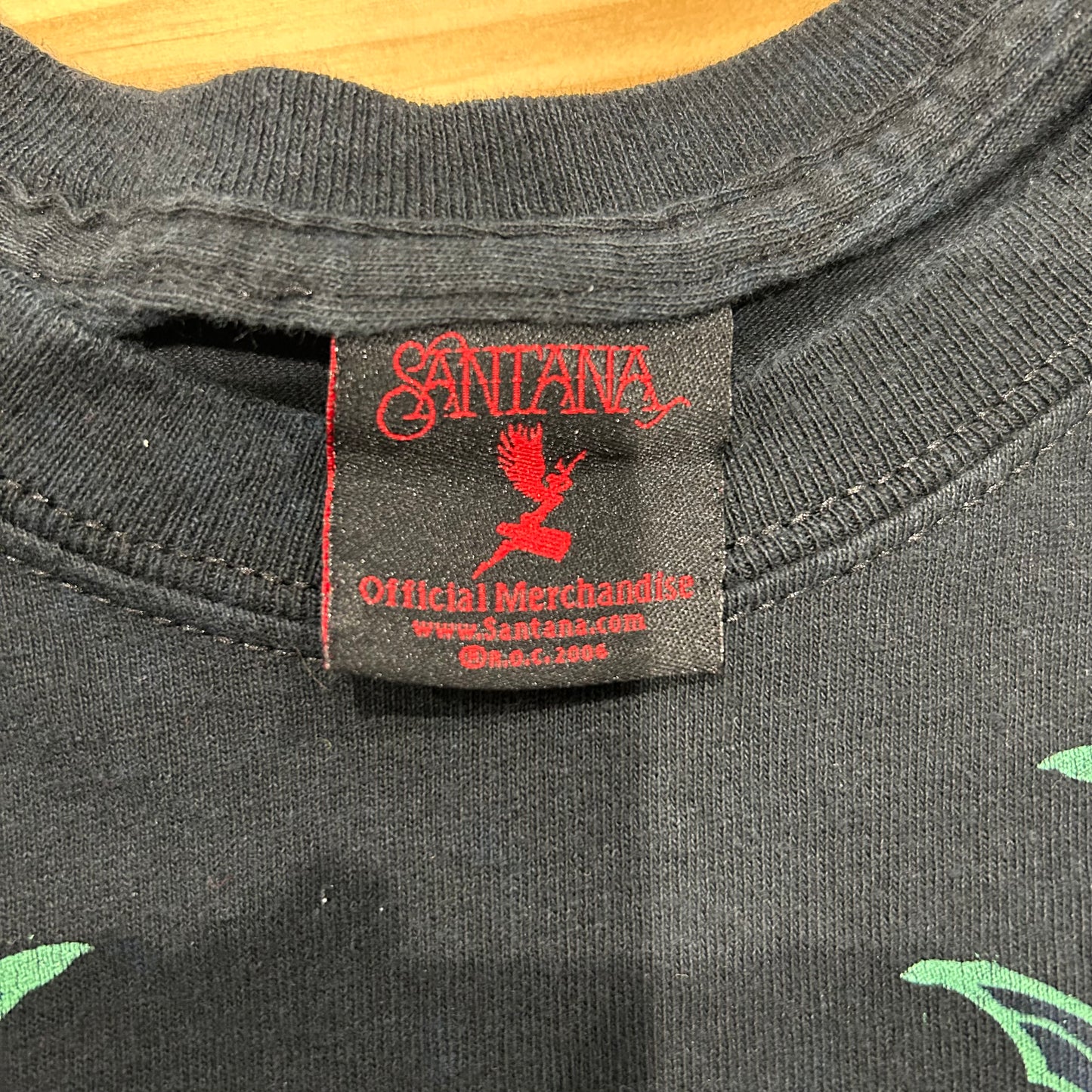 00's SANTANA サンタナ ”WINWOOD"ツアーコンサートTシャツ 黒(L)/B2458T-SO