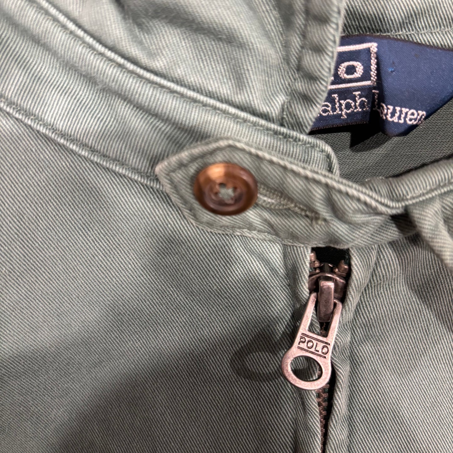 90's Polo Ralph Lauren スウィングトップ 灰緑 (XL)/B1797O-SO