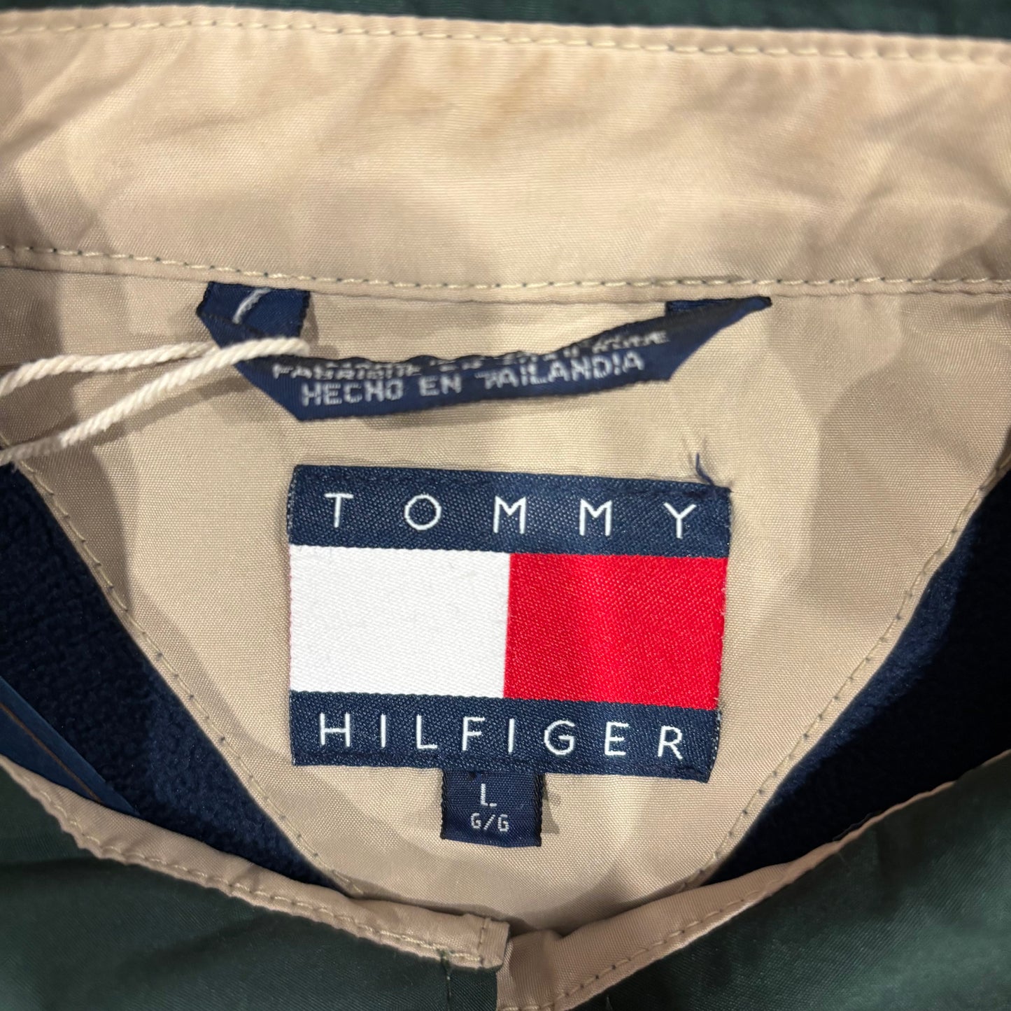00's Tommy Hilfiger スウィングトップ 緑 (L)/A8202O-SO