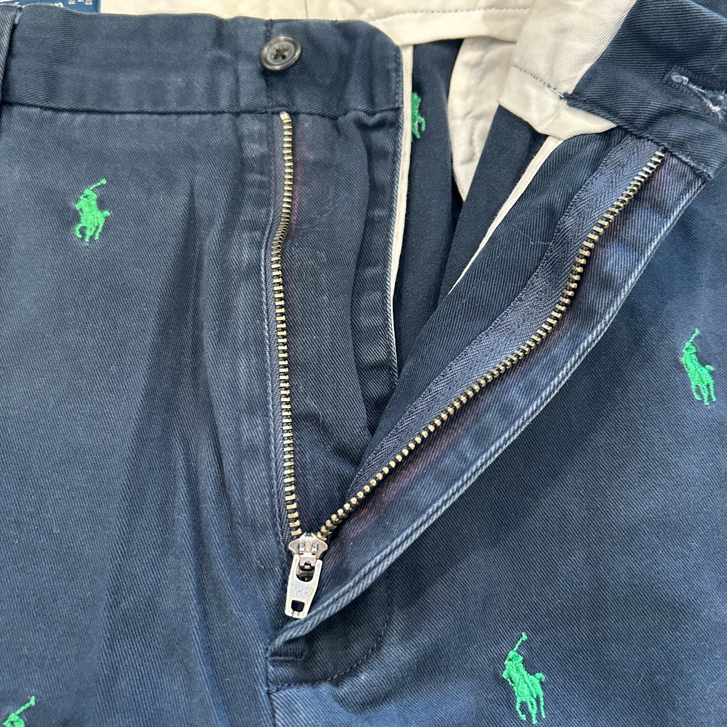 00's Polo Ralph Lauren pants ポロ ラルフローレン ポニー柄 パンツ ネイビー (34 30)/A3040P-SO