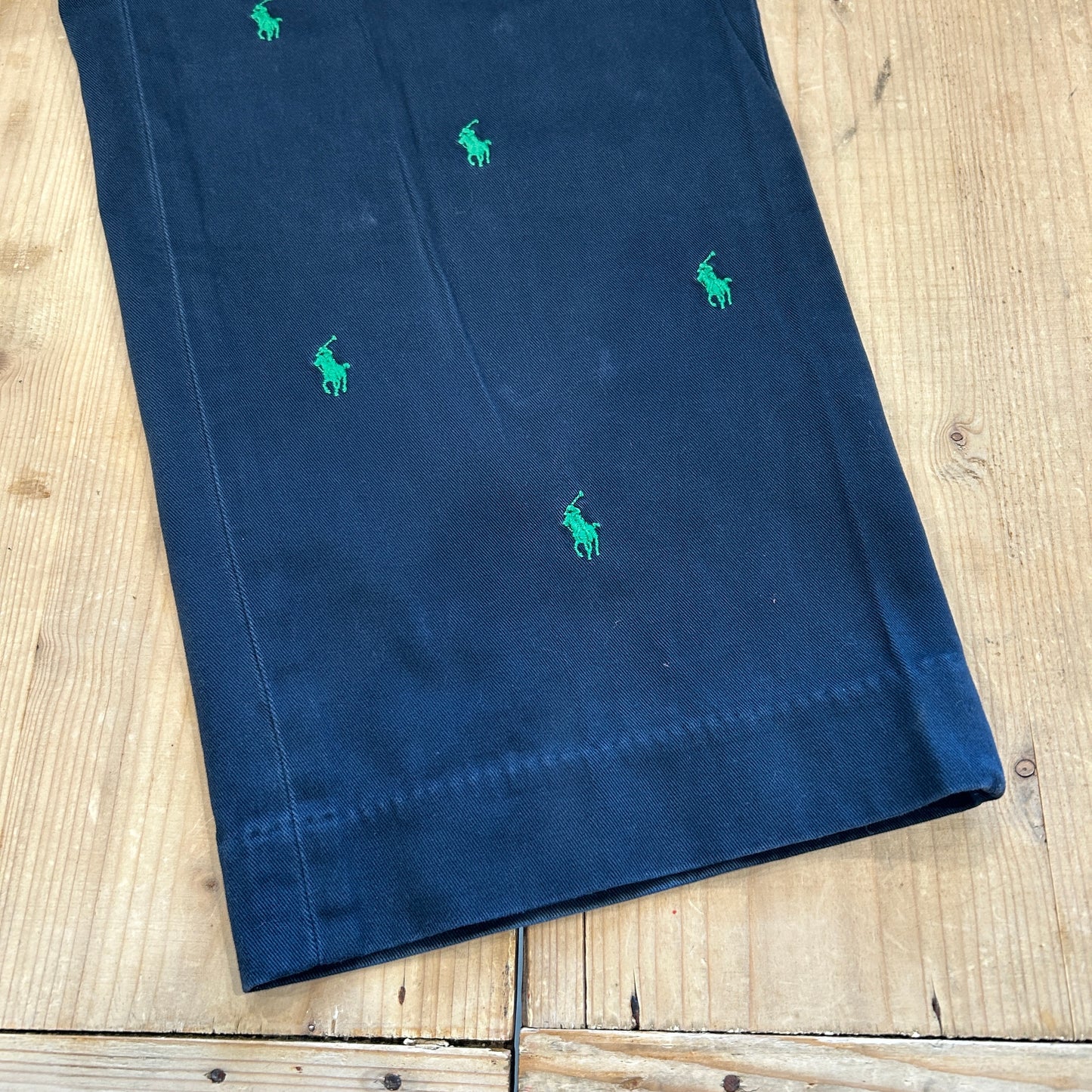 00's Polo Ralph Lauren pants ポロ ラルフローレン ポニー柄 パンツ ネイビー (34 30)/A3040P-SO